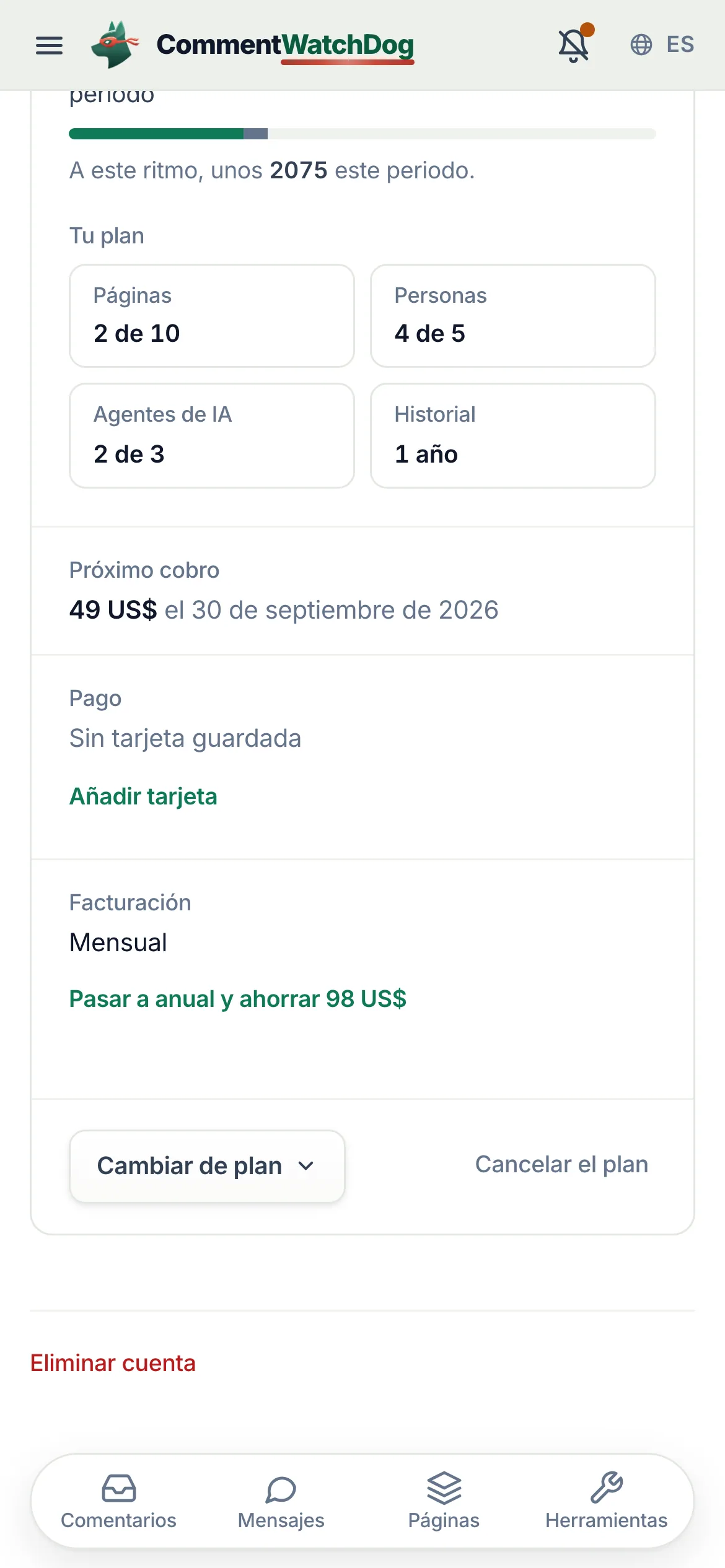 Lo mismo en un teléfono.