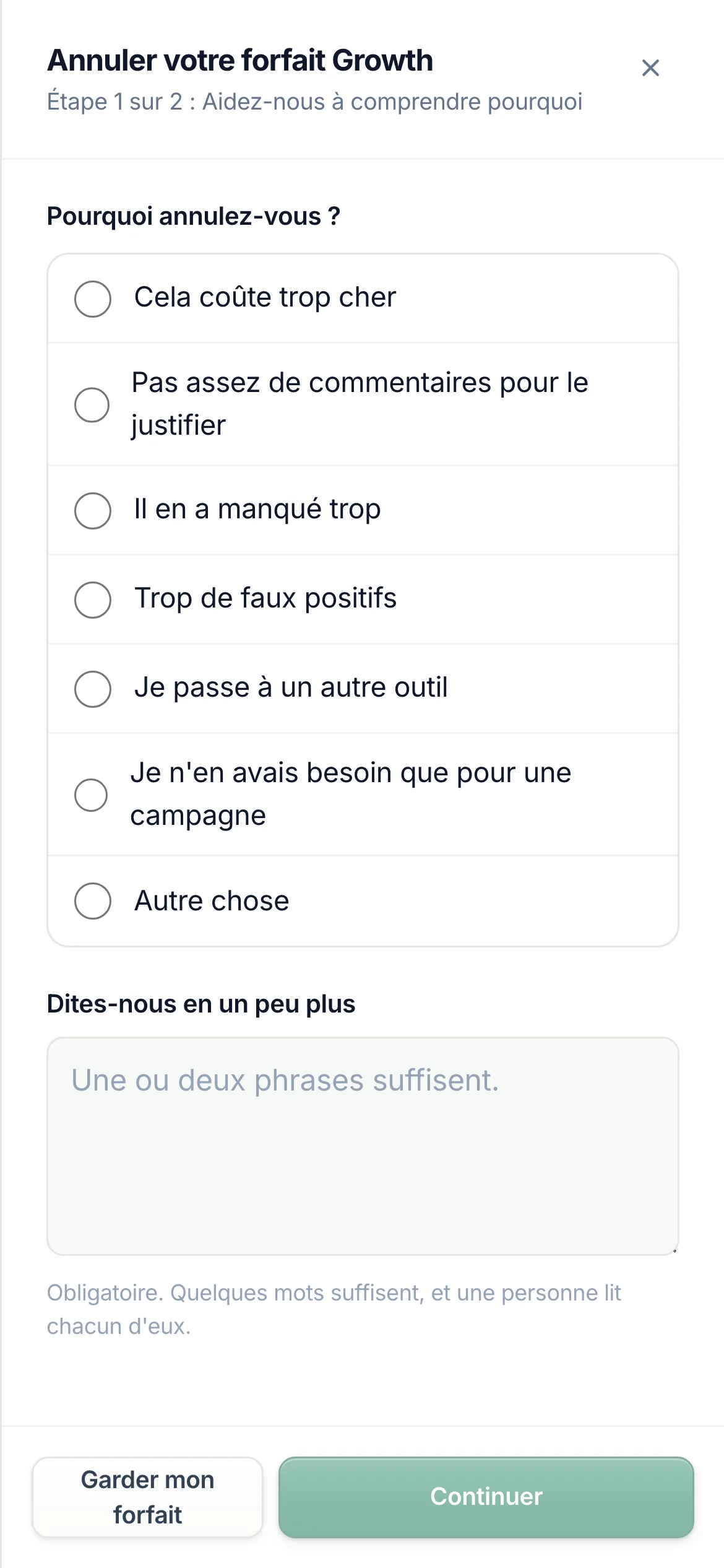 La même chose sur un téléphone.