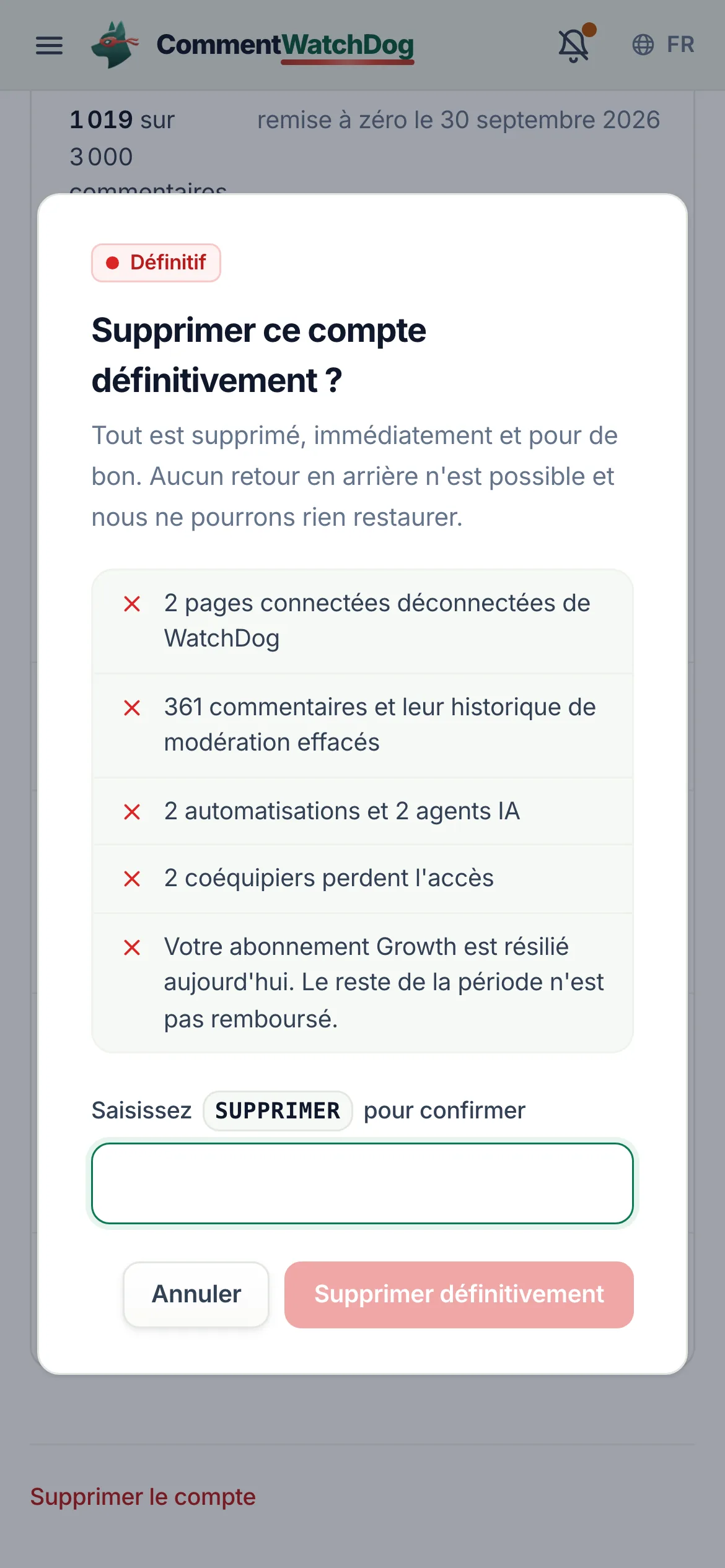 La même chose sur un téléphone.