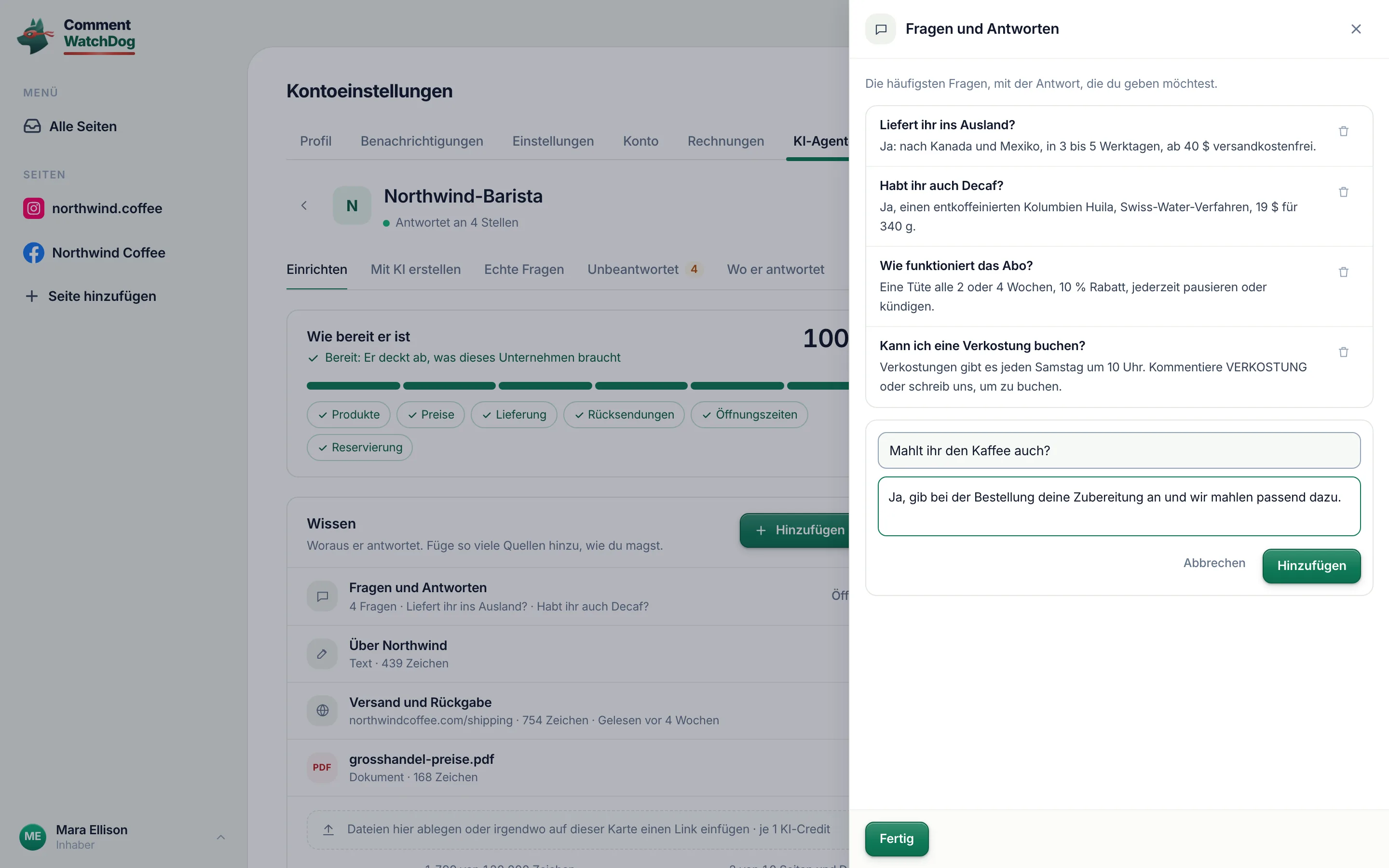 Ein neues Paar: zuerst die Frage.