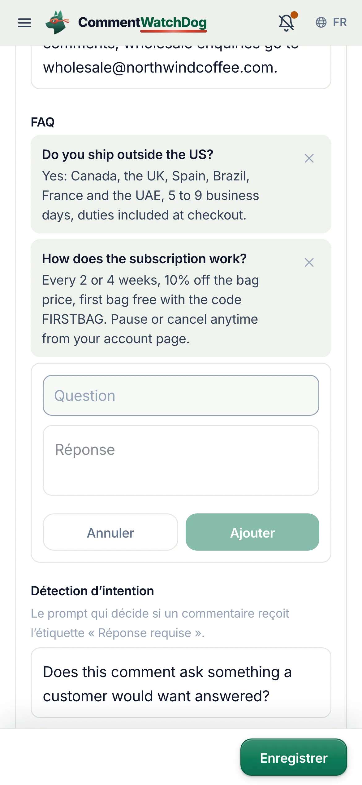 La même chose sur un téléphone.