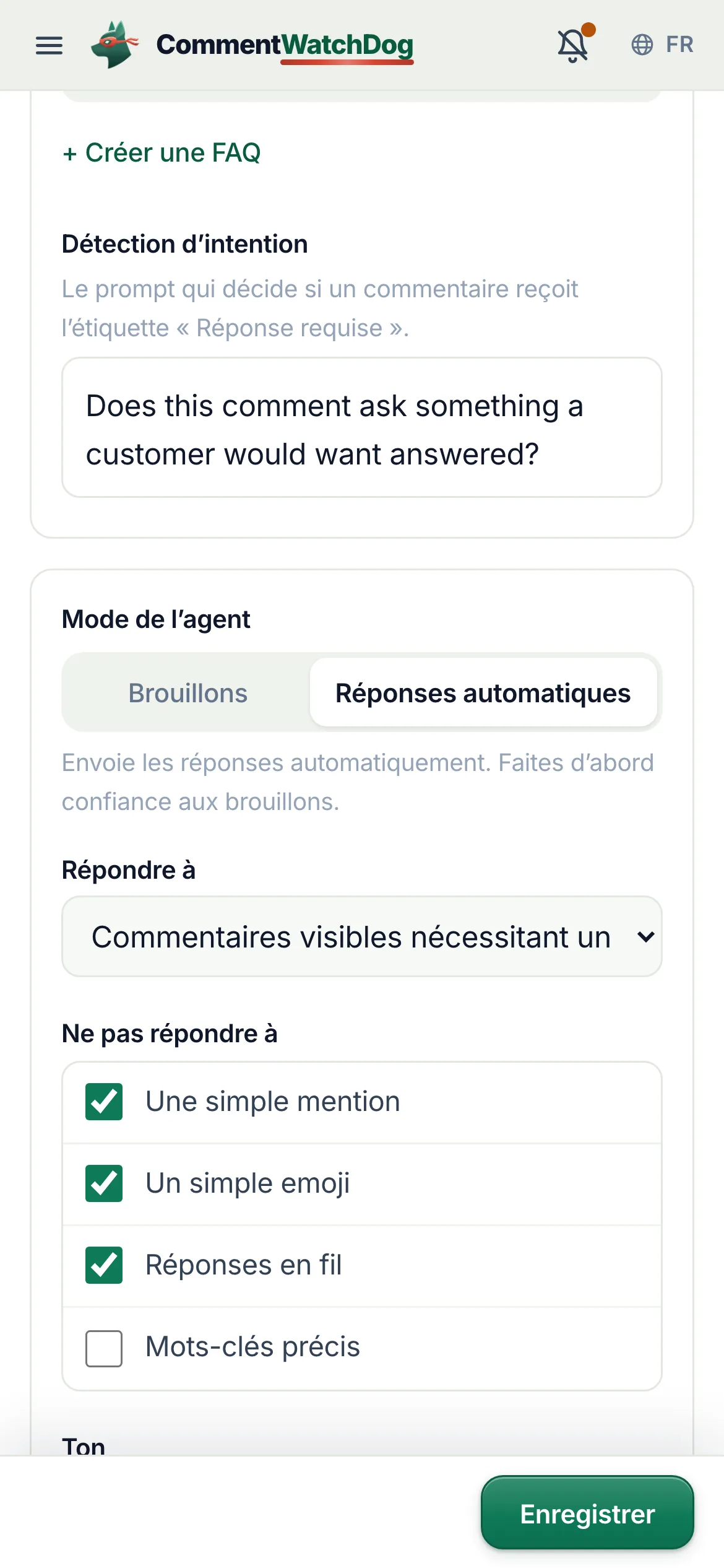 La même chose sur un téléphone.