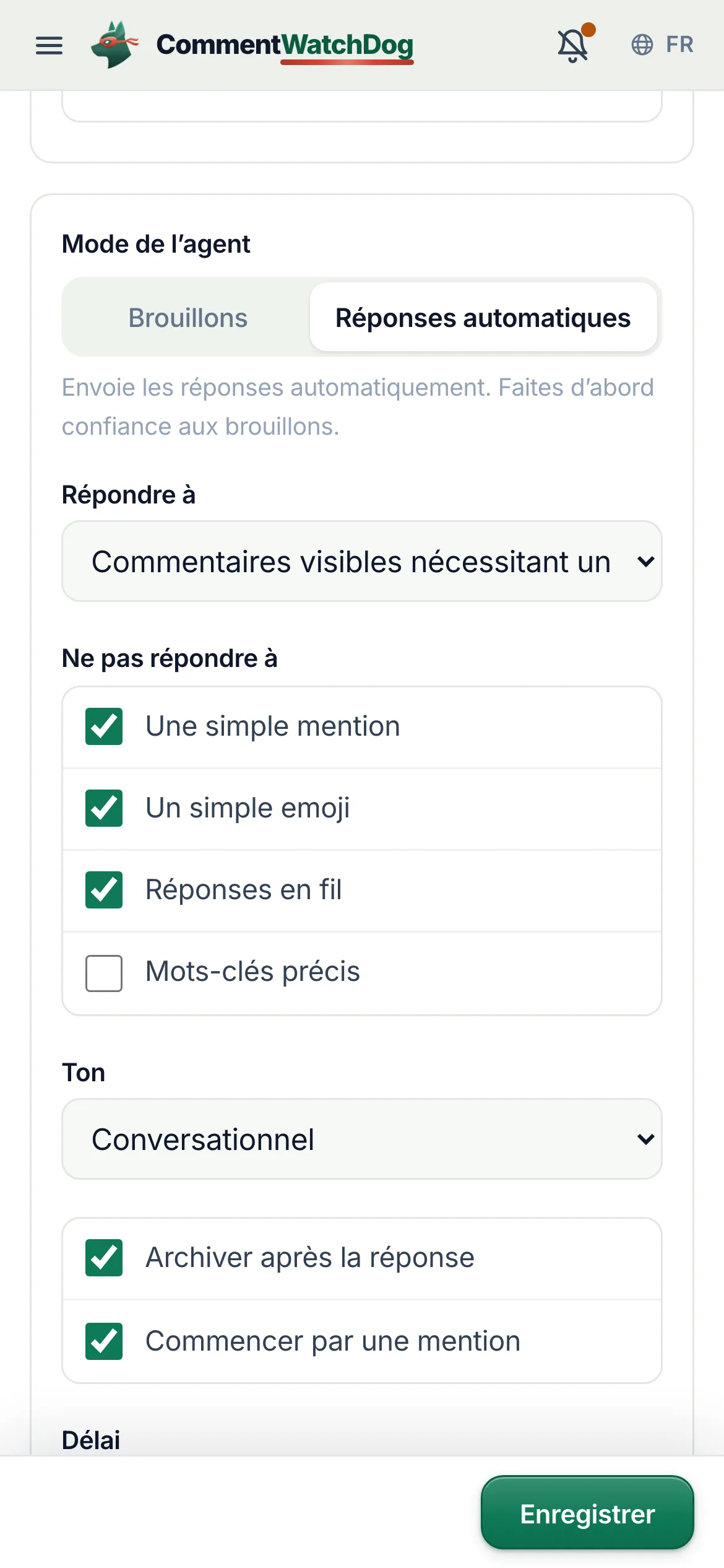 La même chose sur un téléphone.