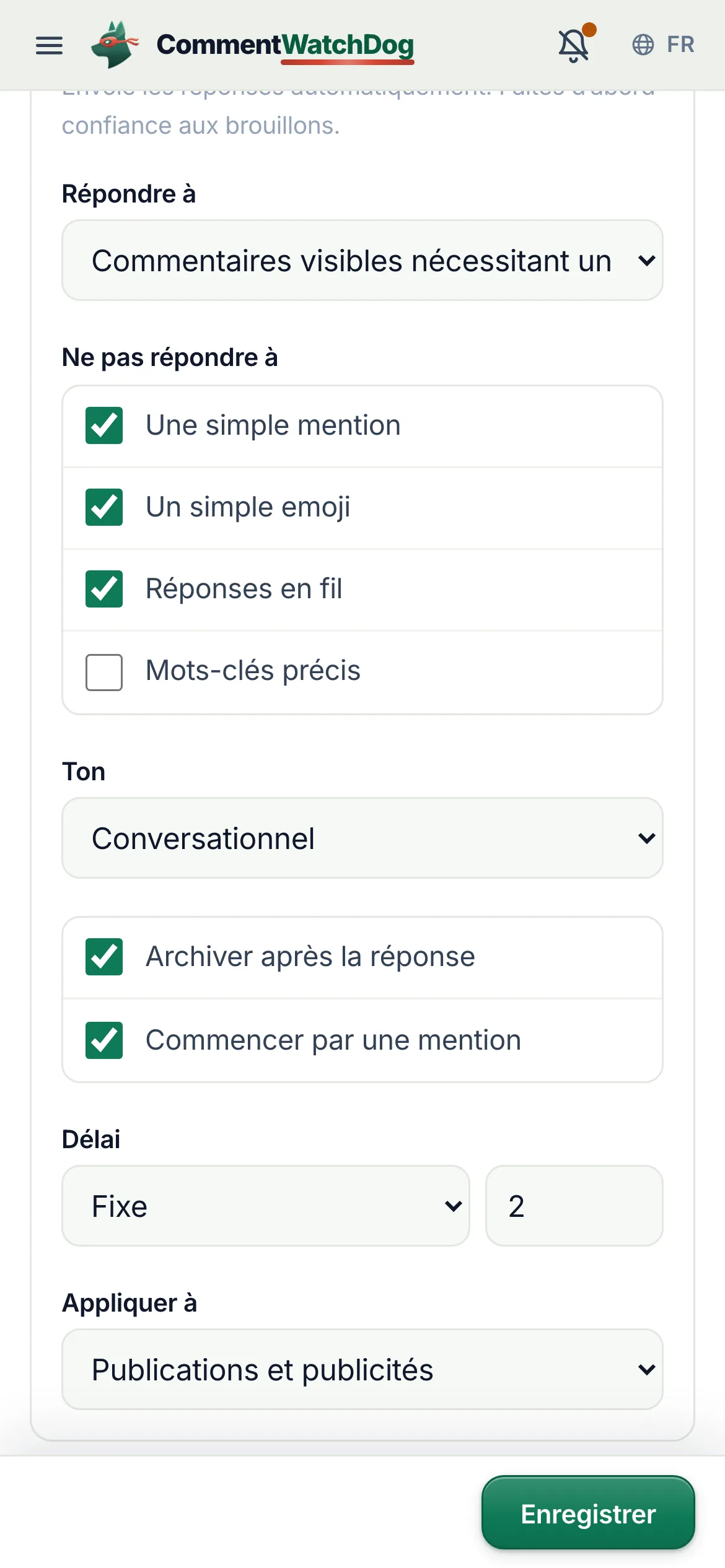 La même chose sur un téléphone.