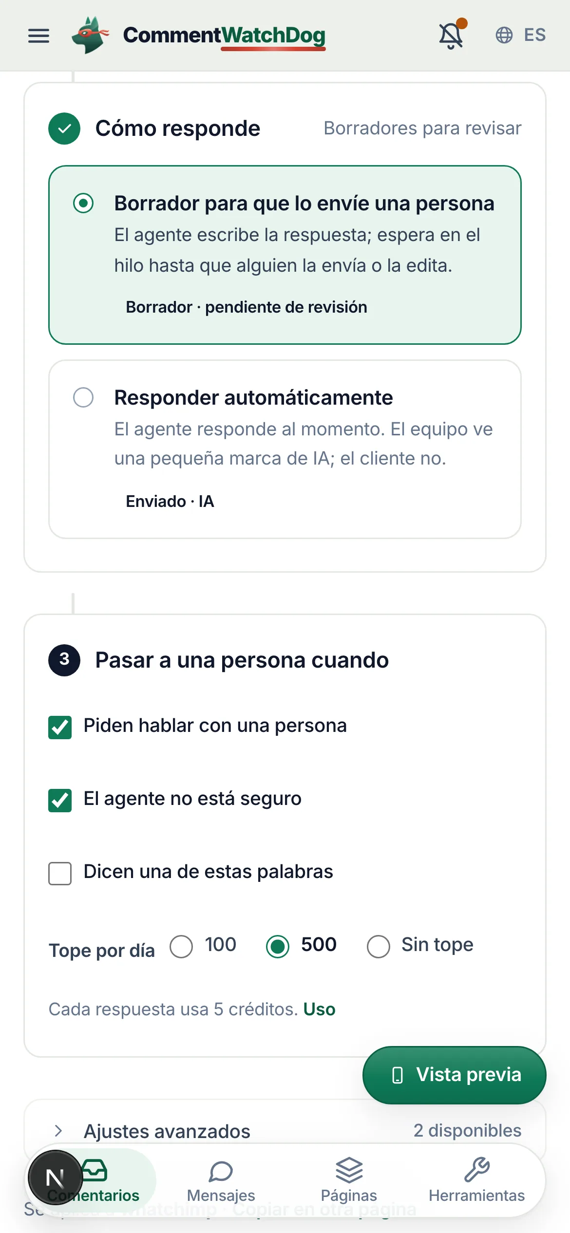 Lo mismo en un teléfono.