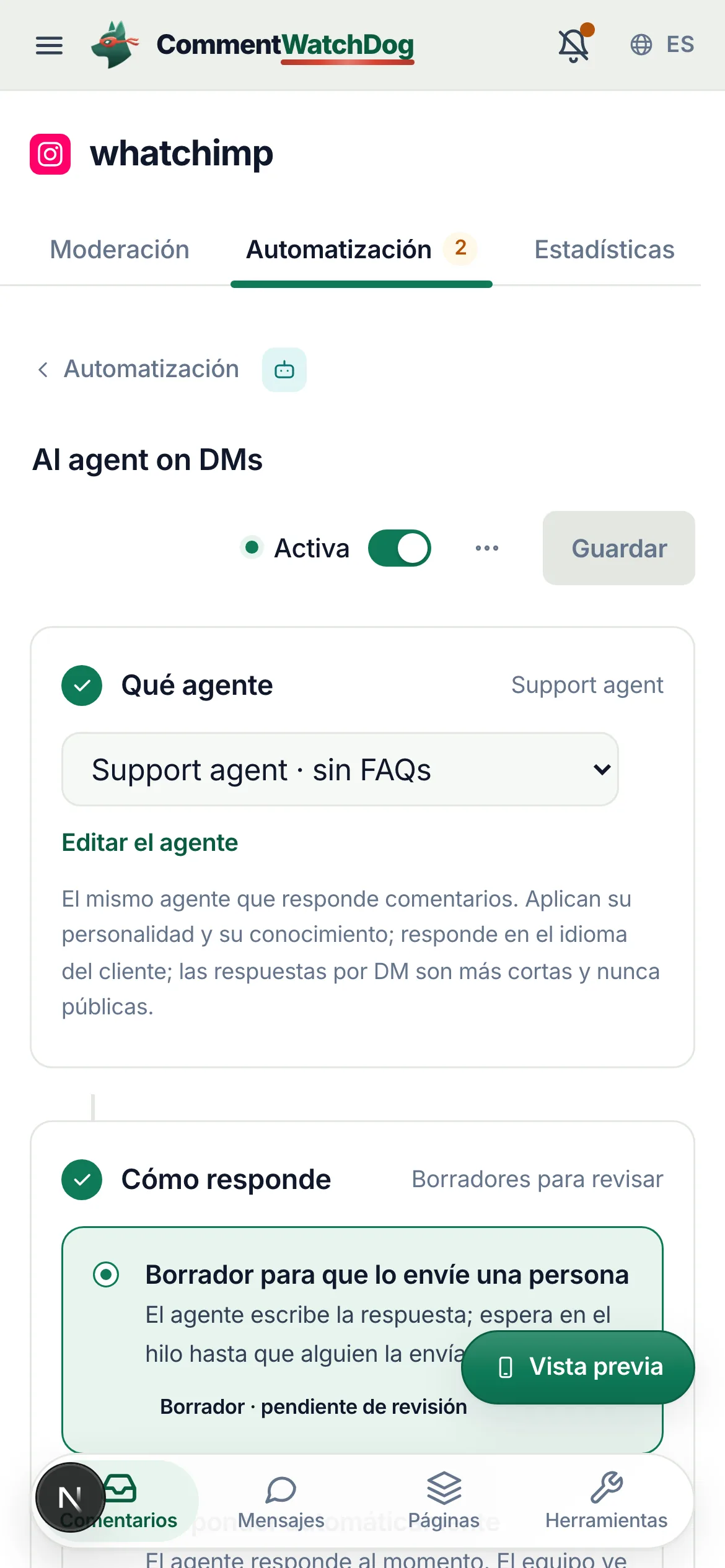 Lo mismo en un teléfono.
