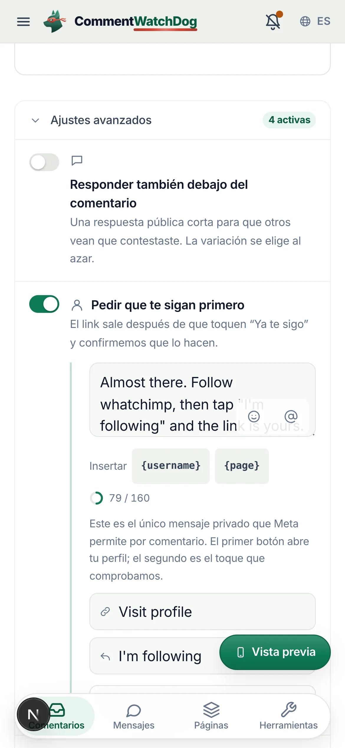 Lo mismo en un teléfono.