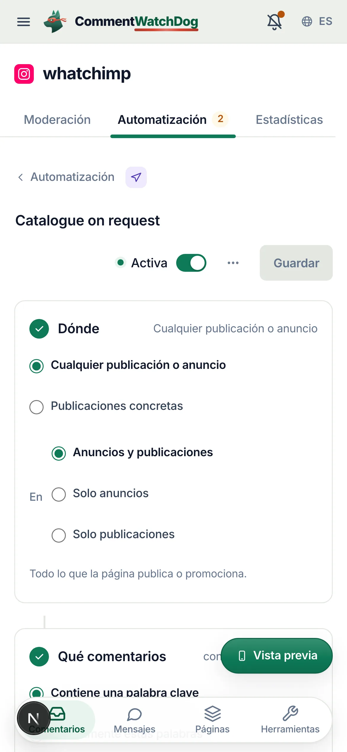 Lo mismo en un teléfono.