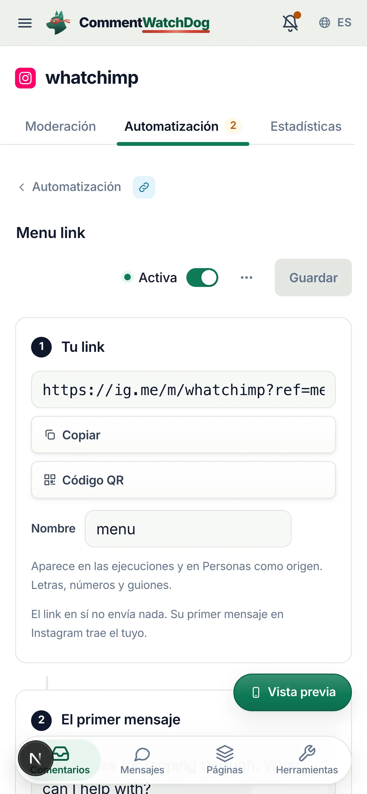 Lo mismo en un teléfono.