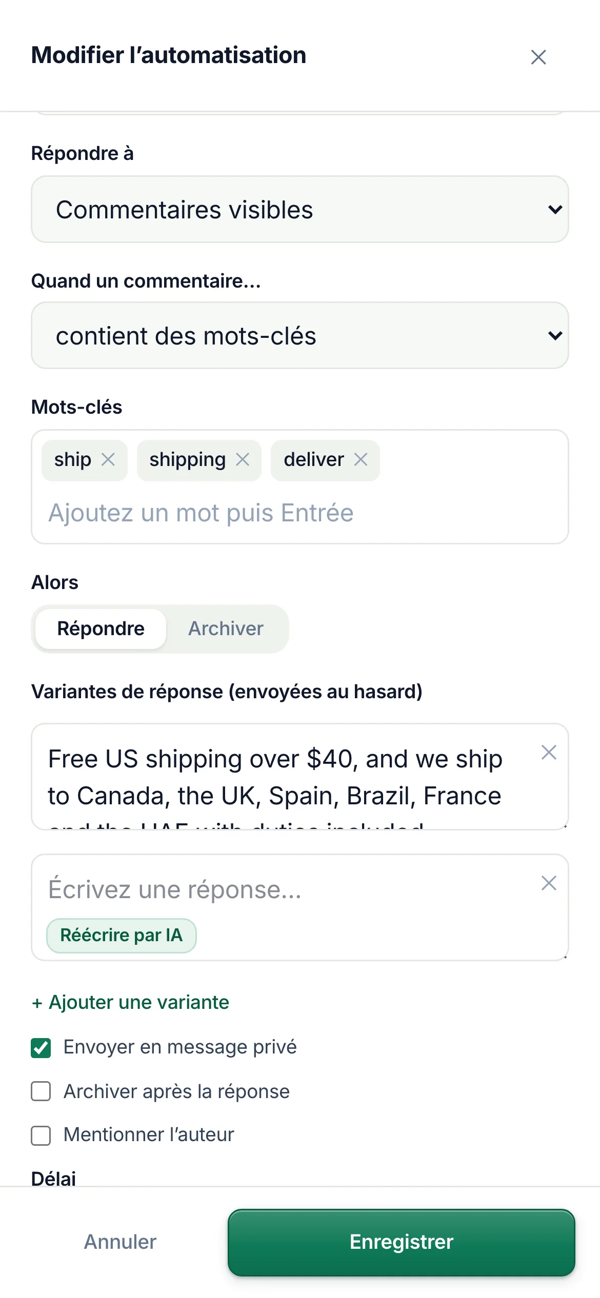 La même chose sur un téléphone.