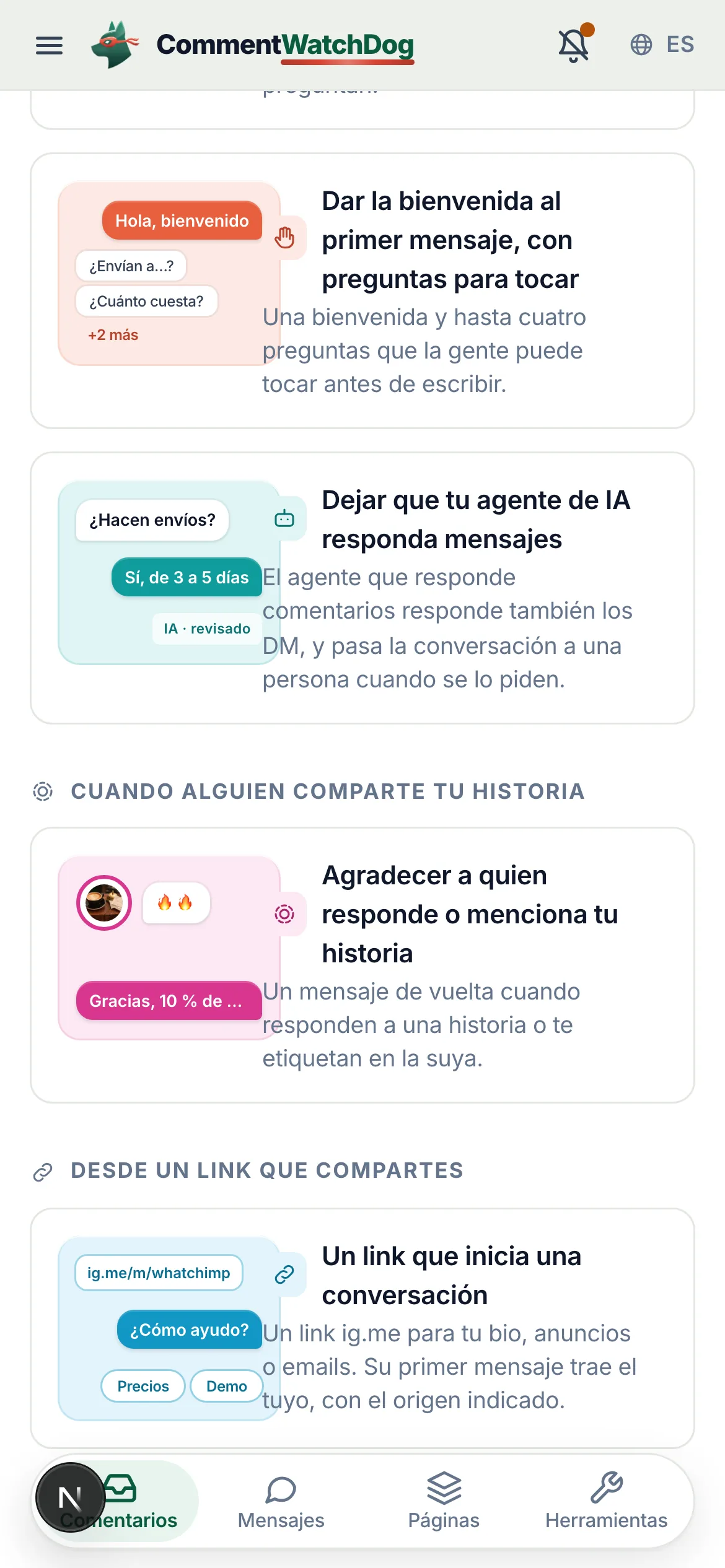 Lo mismo en un teléfono.