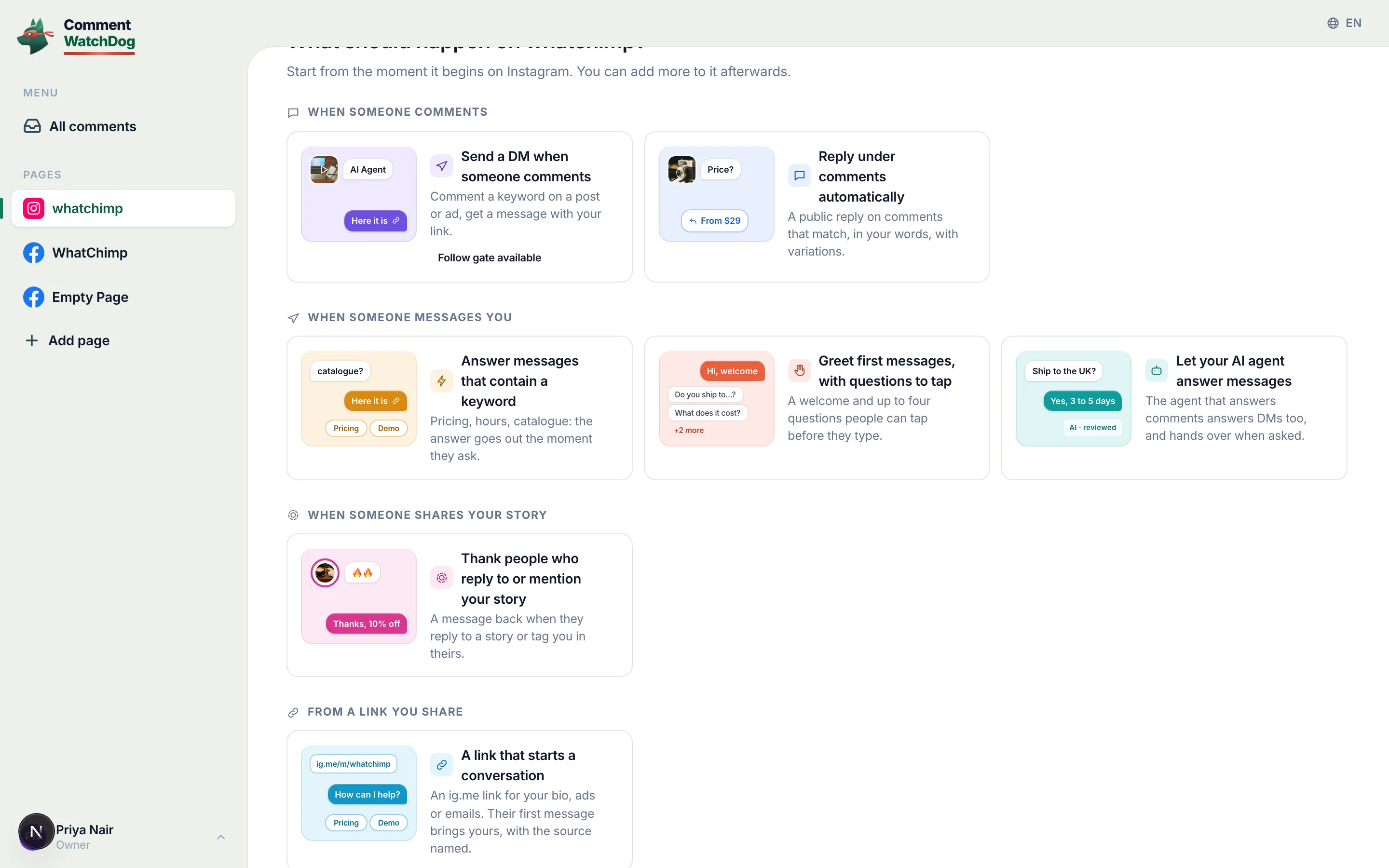 Locked recipes carry the plan that opens them.