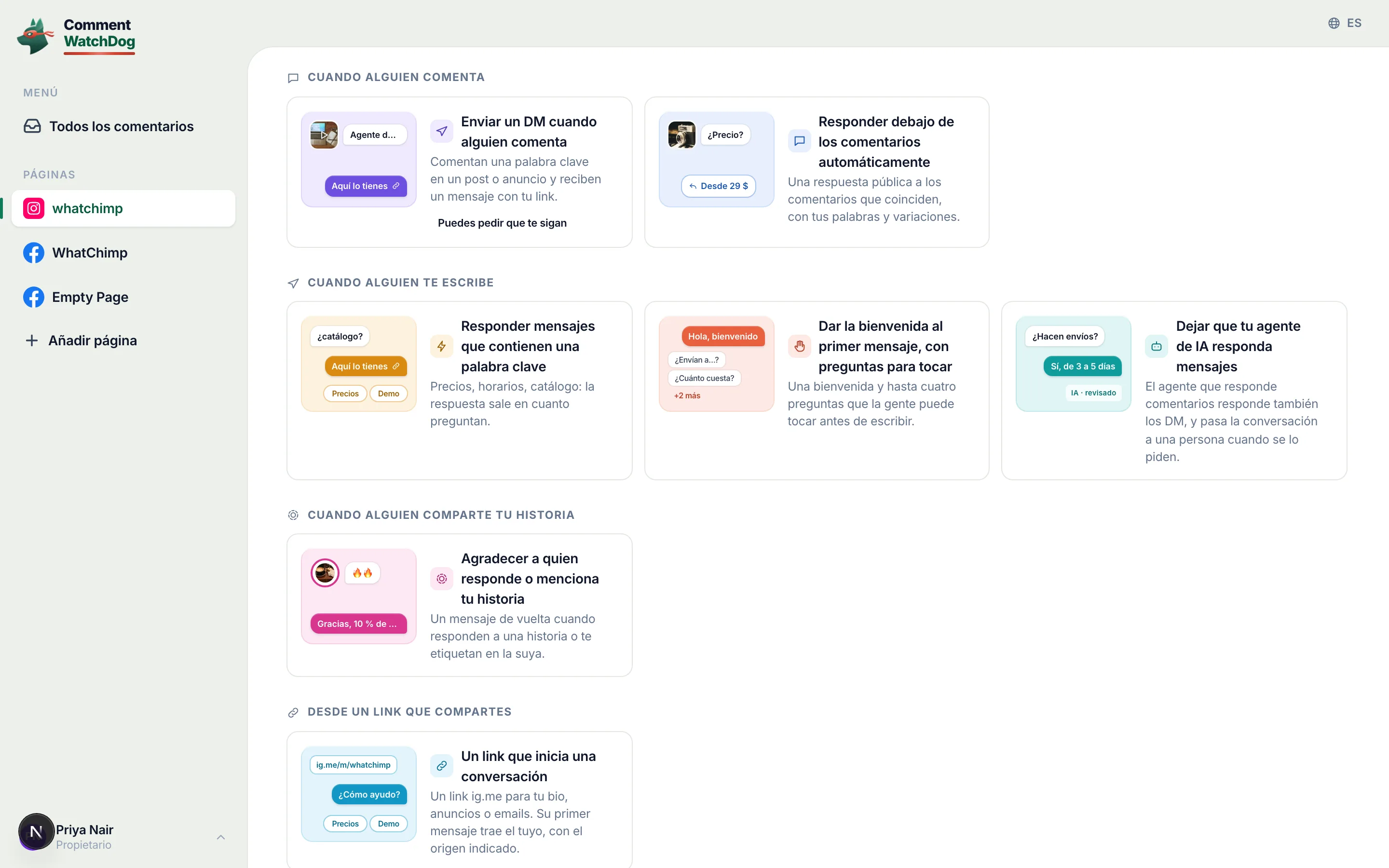 Las recetas bloqueadas llevan el plan que las abre.