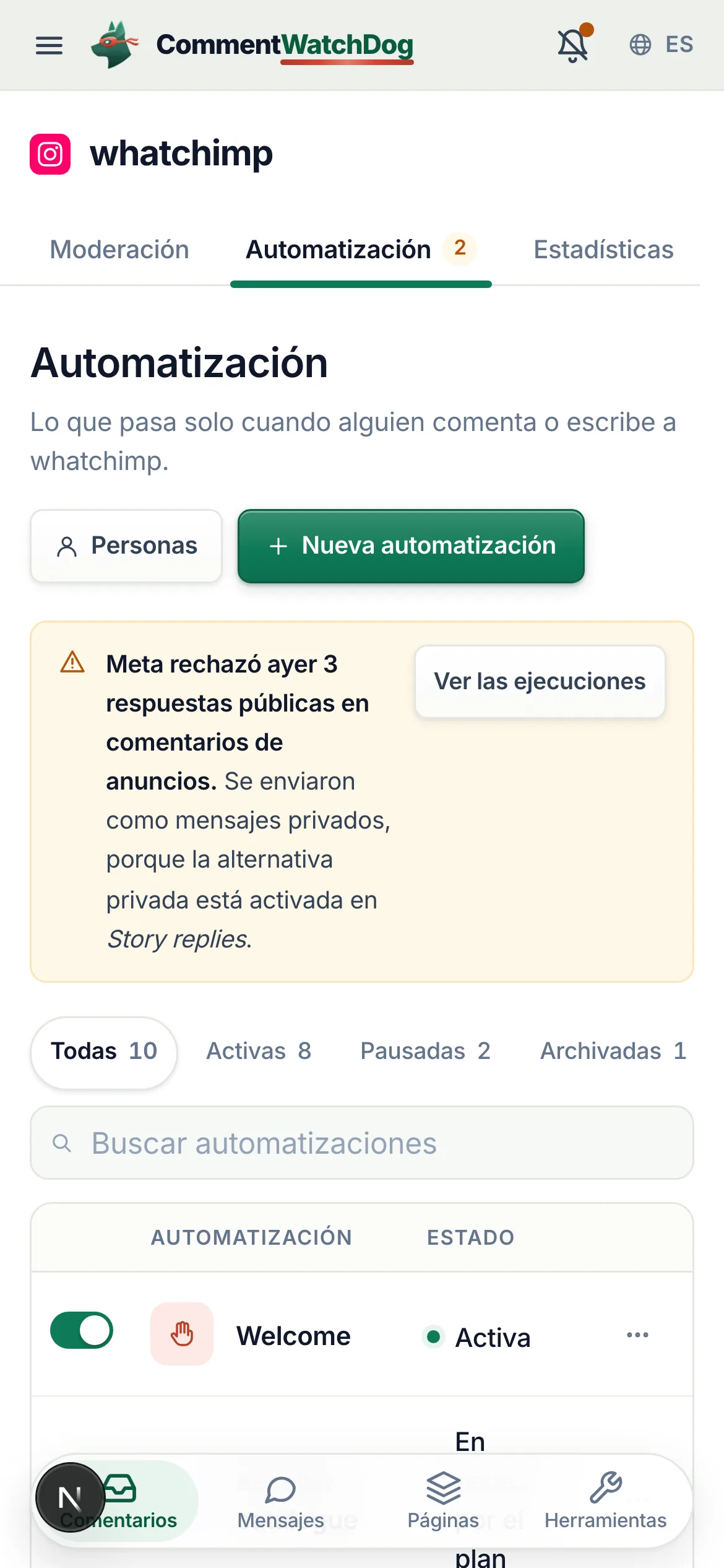 Lo mismo en un teléfono.