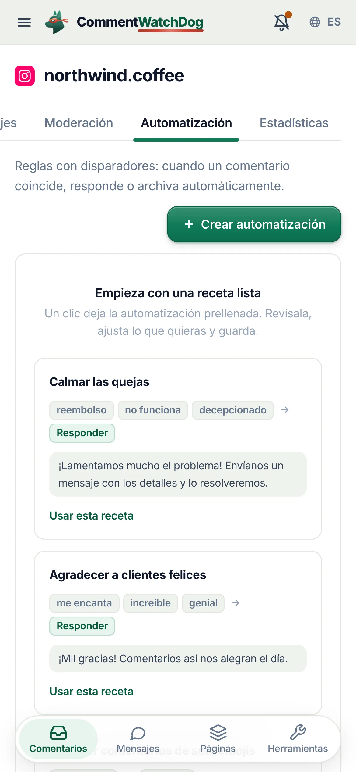 Lo mismo en un teléfono.