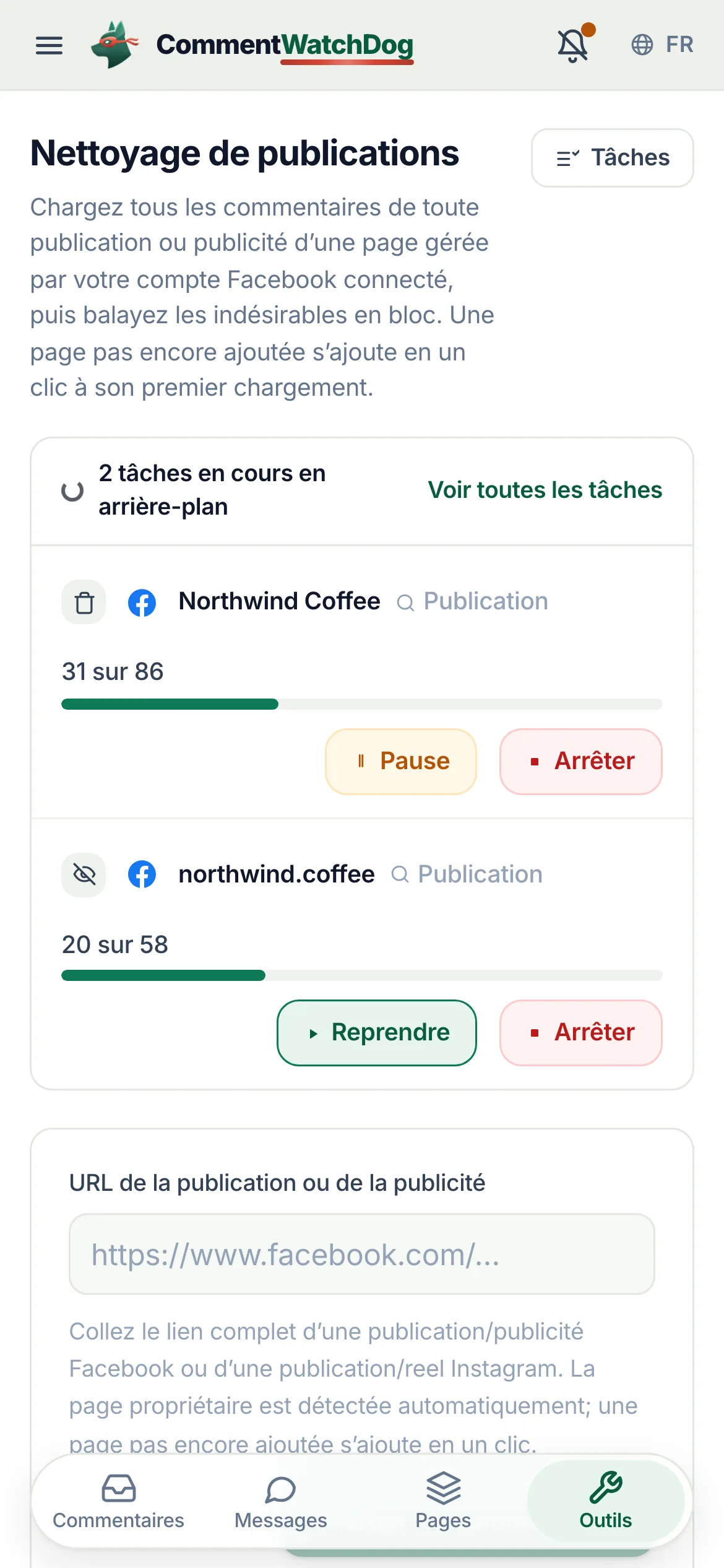 La même chose sur un téléphone.