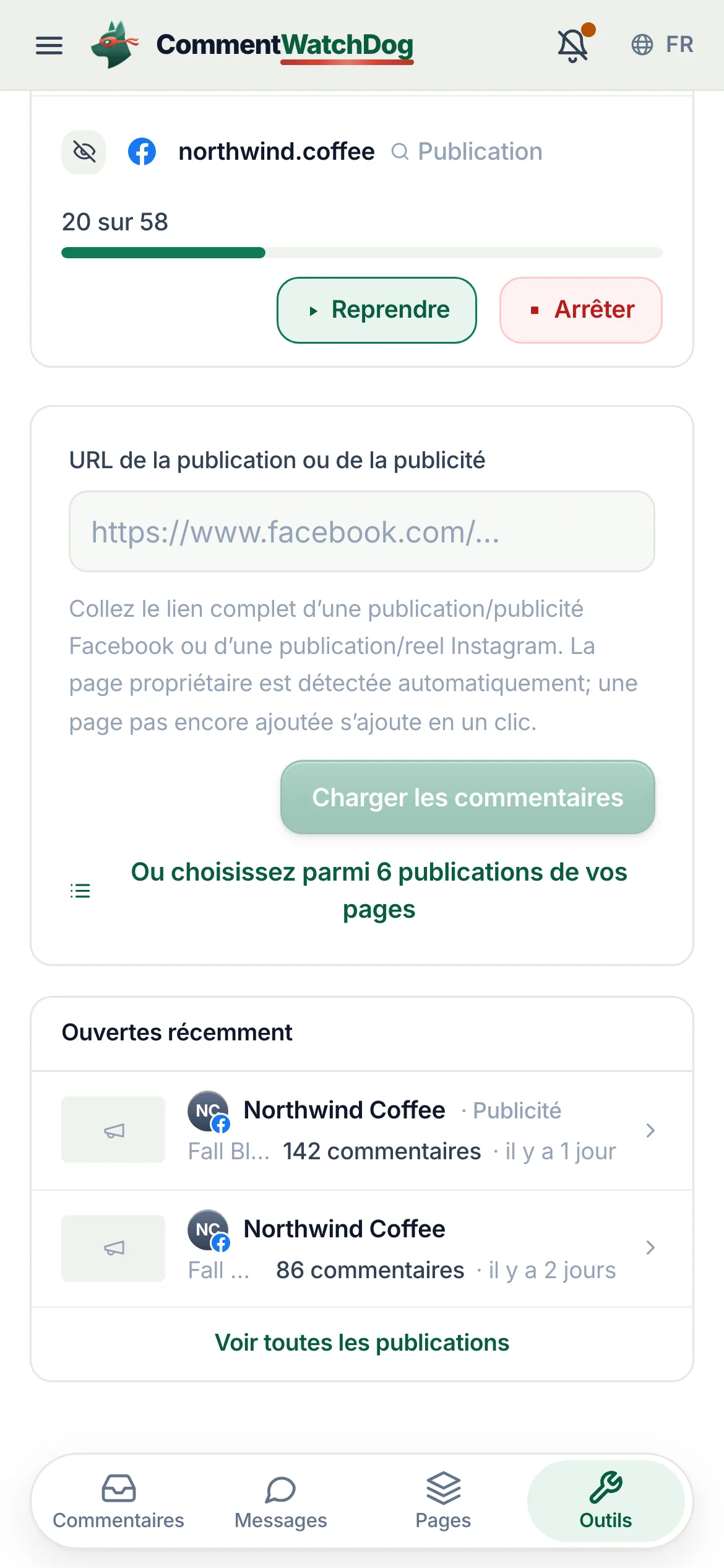 La même chose sur un téléphone.
