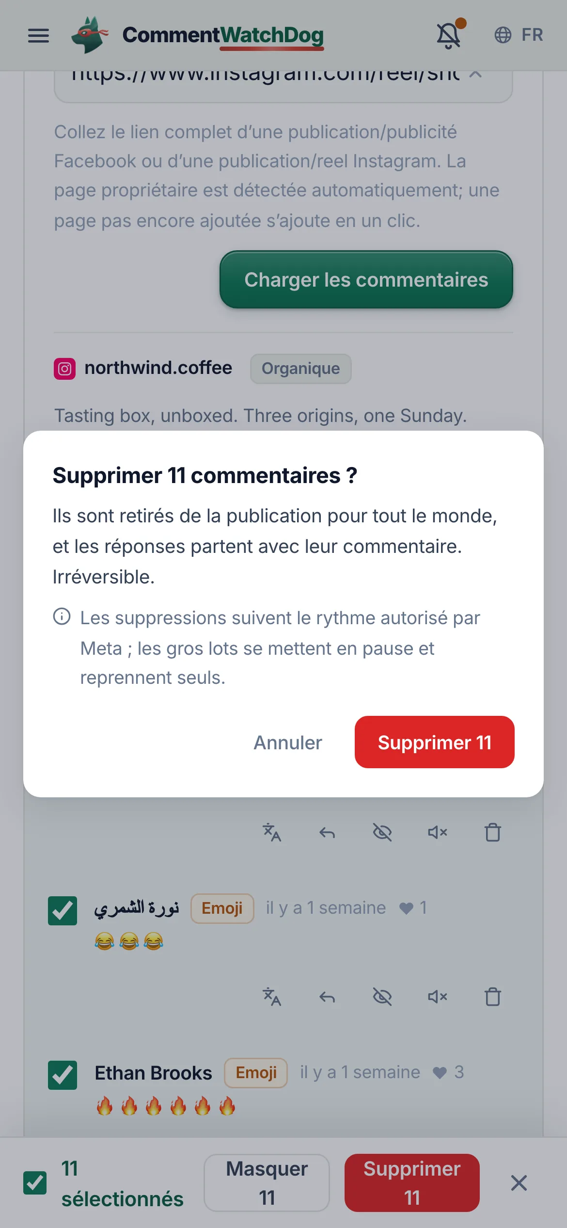 La même chose sur un téléphone.