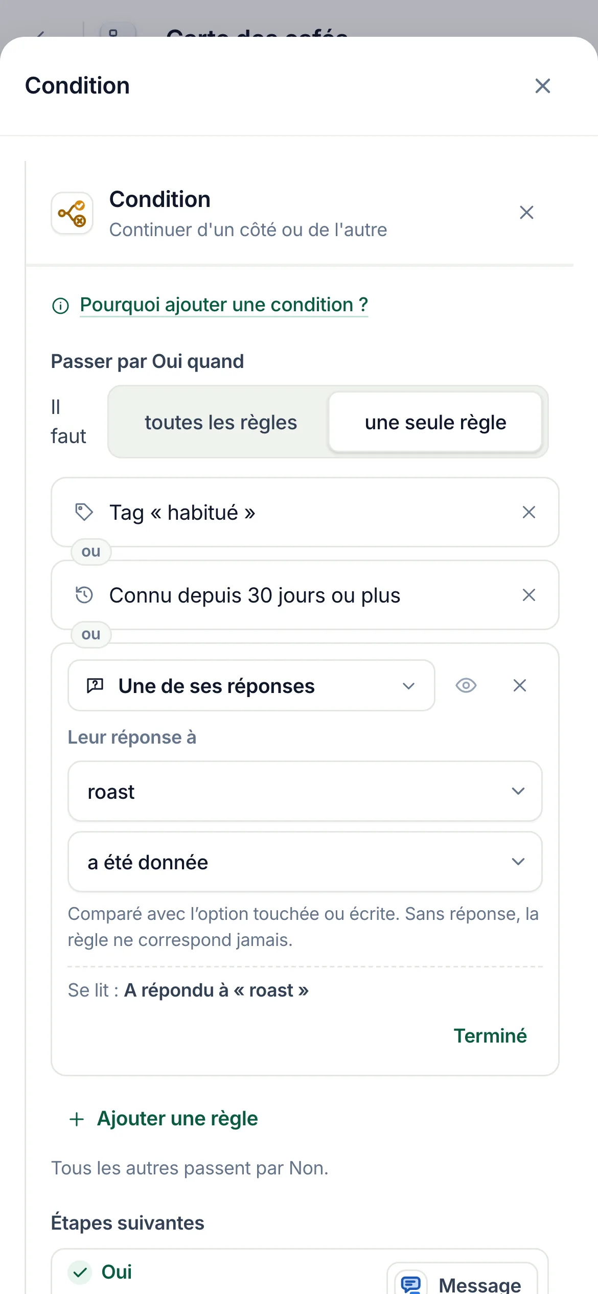 La même chose sur un téléphone.