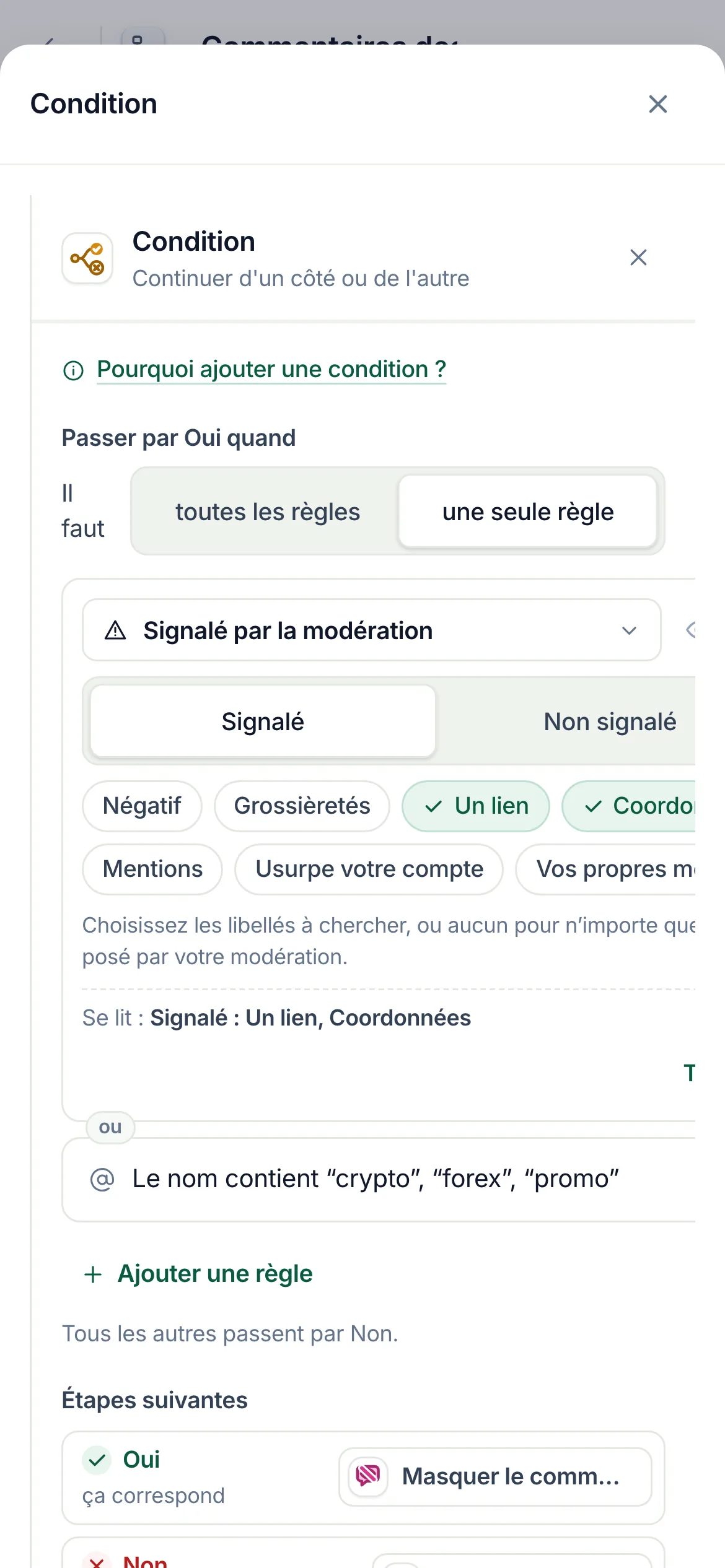 La même chose sur un téléphone.