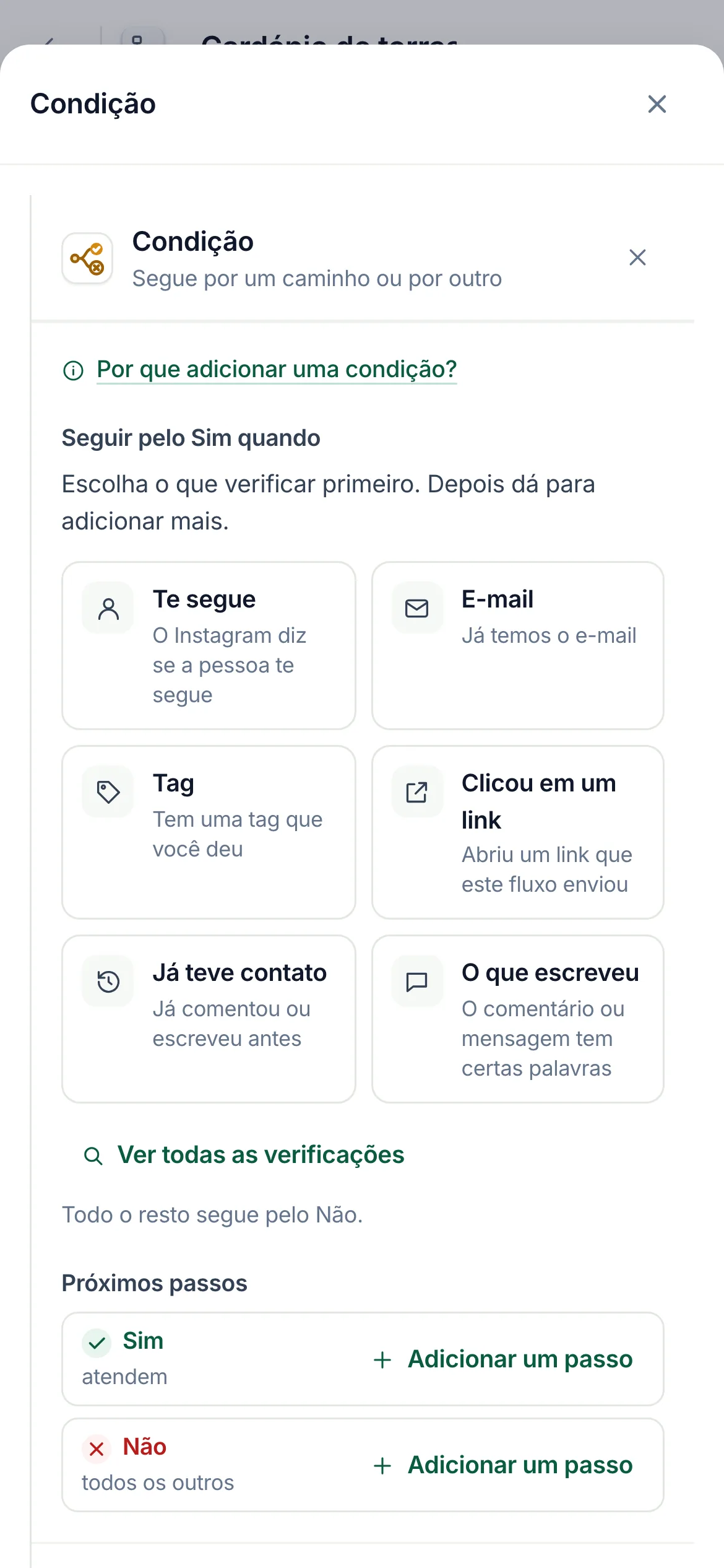 O mesmo em um celular.