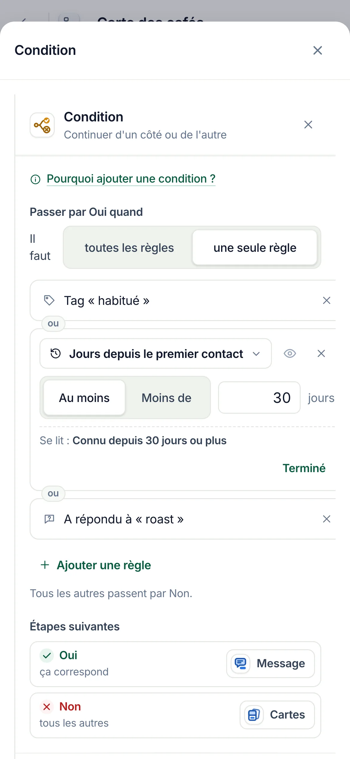 La même chose sur un téléphone.