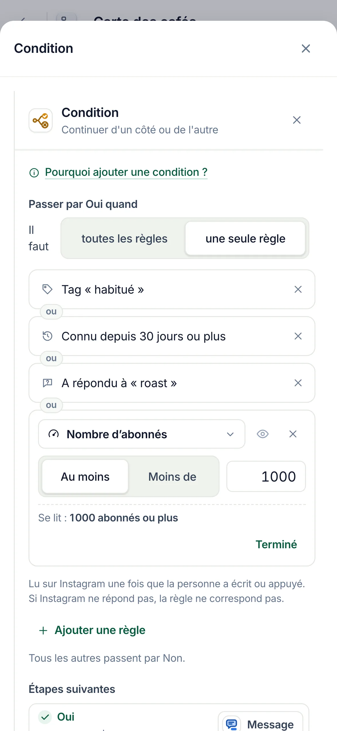 La même chose sur un téléphone.