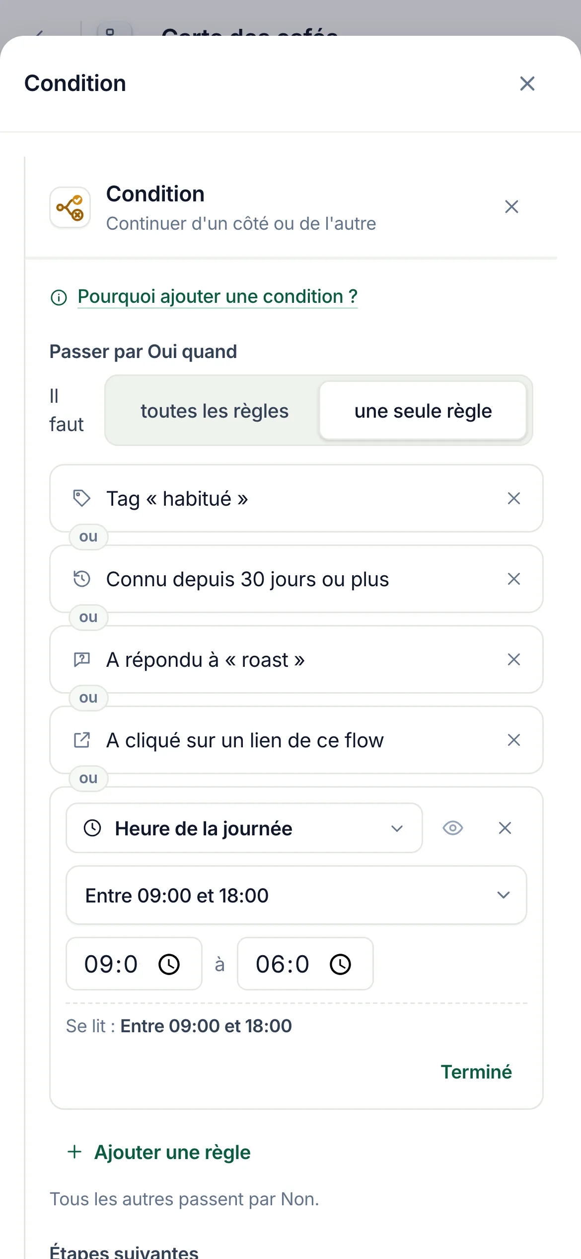 La même chose sur un téléphone.