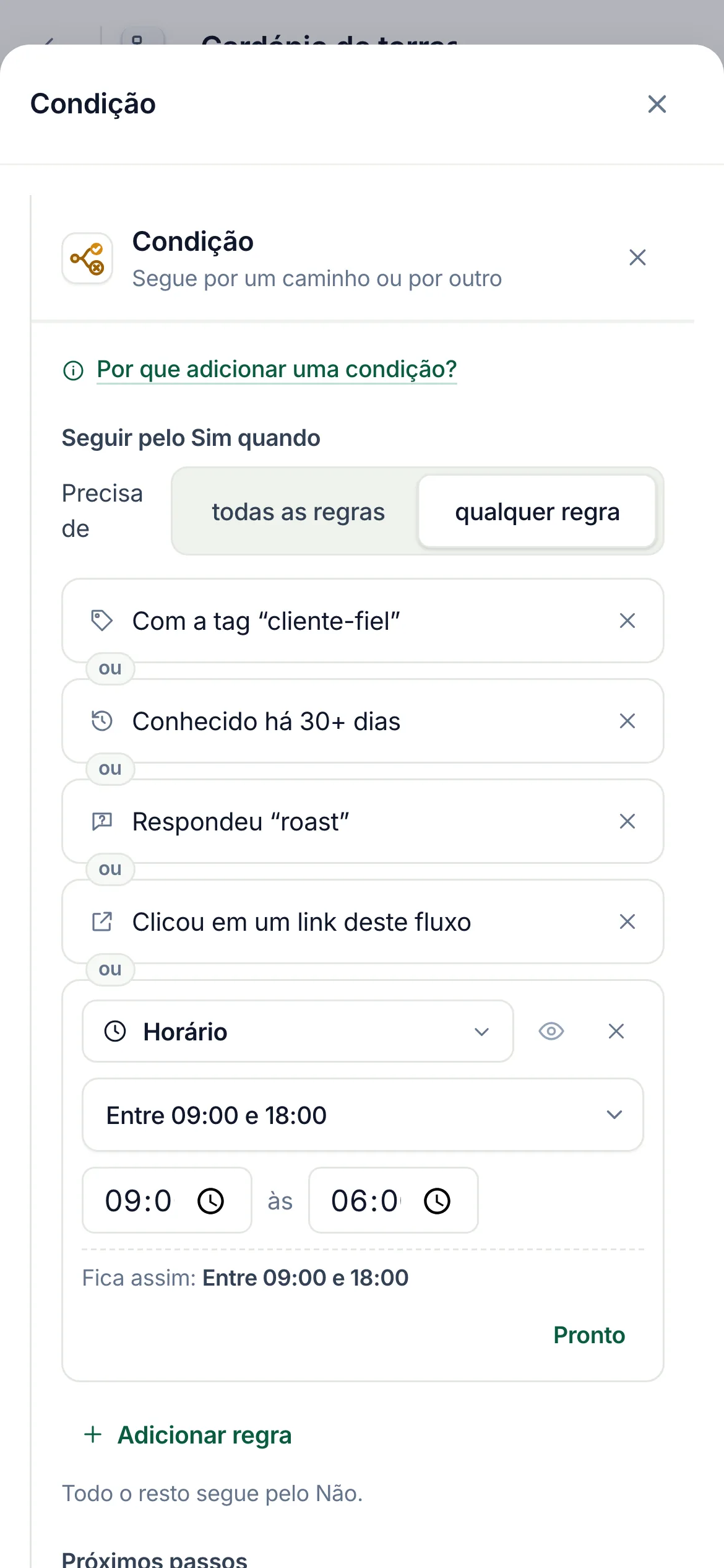 O mesmo em um celular.
