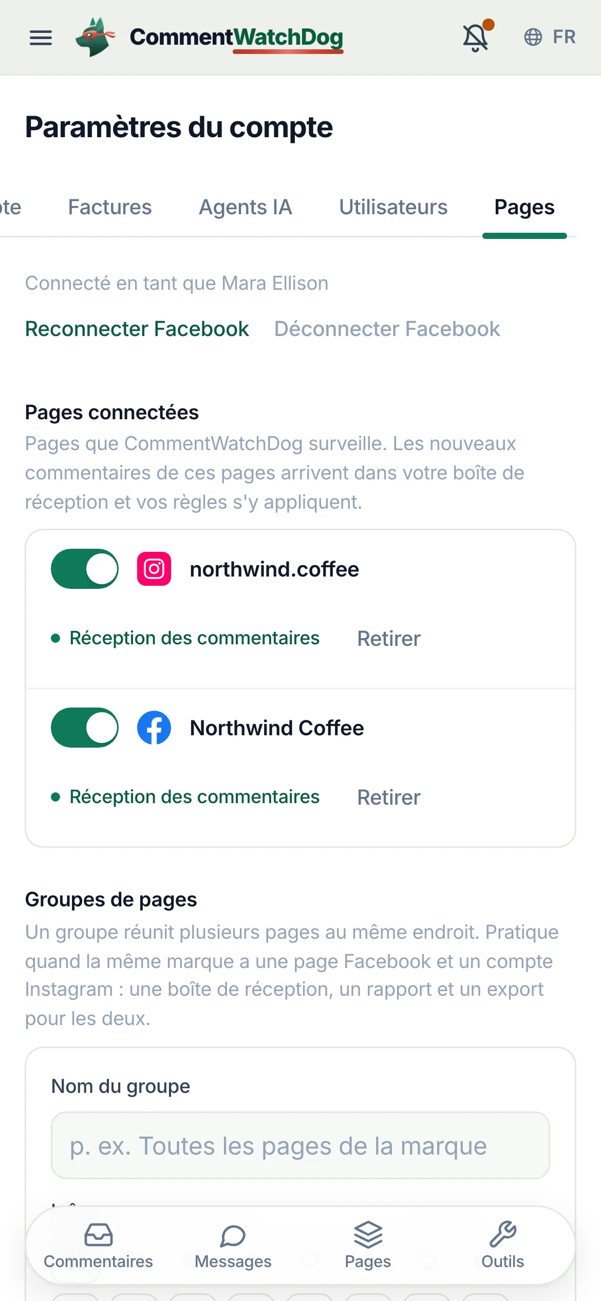 La même chose sur un téléphone.