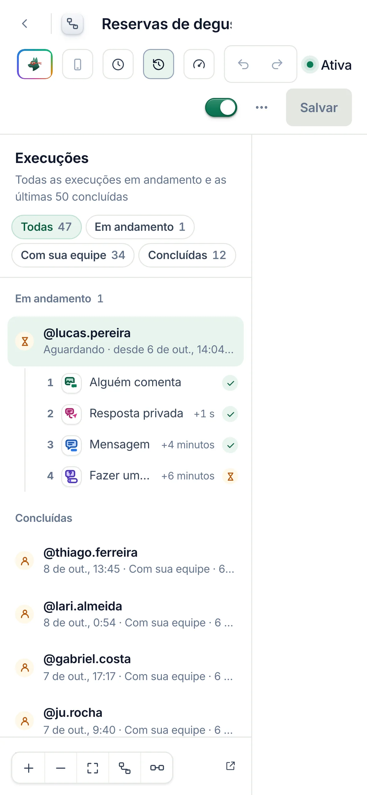 O mesmo em um celular.