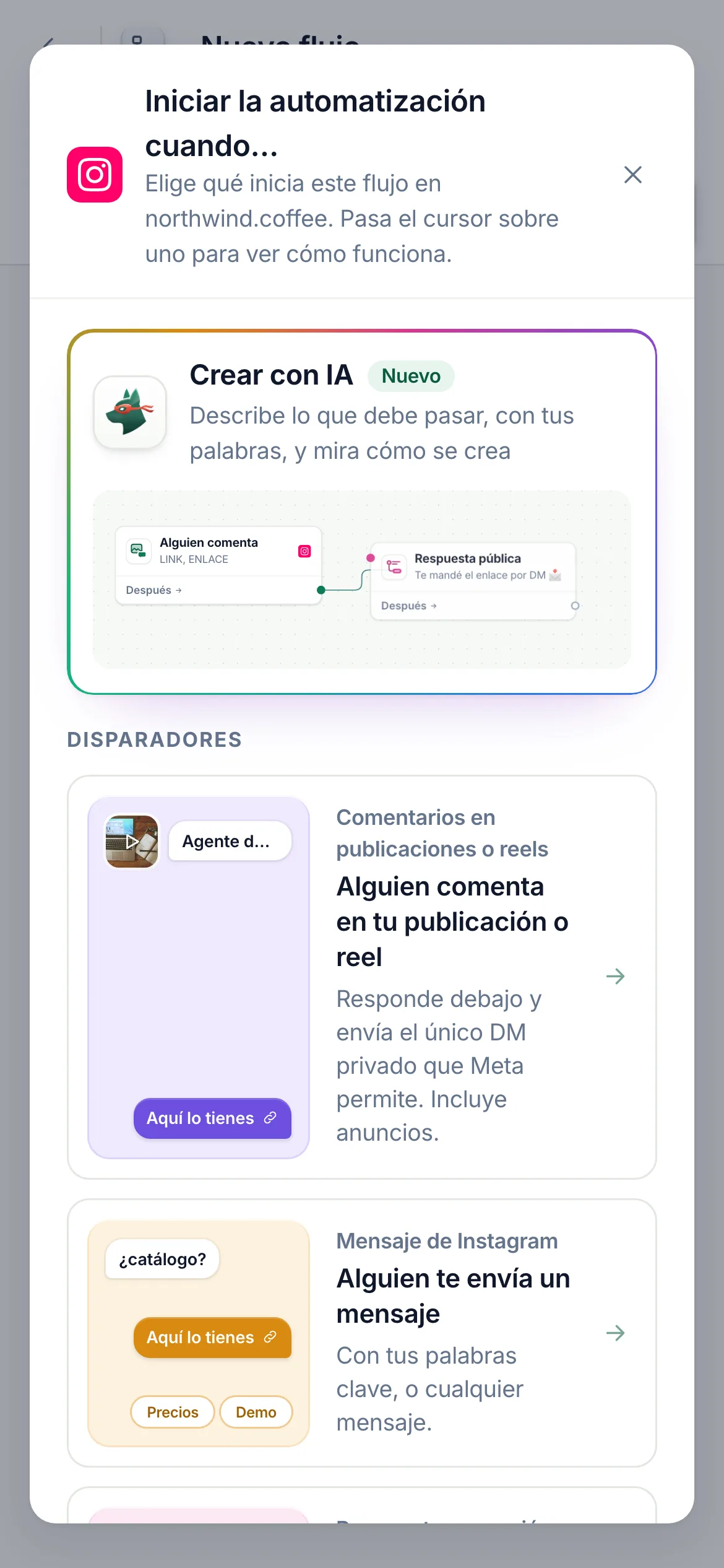 El mismo inicio en un teléfono.