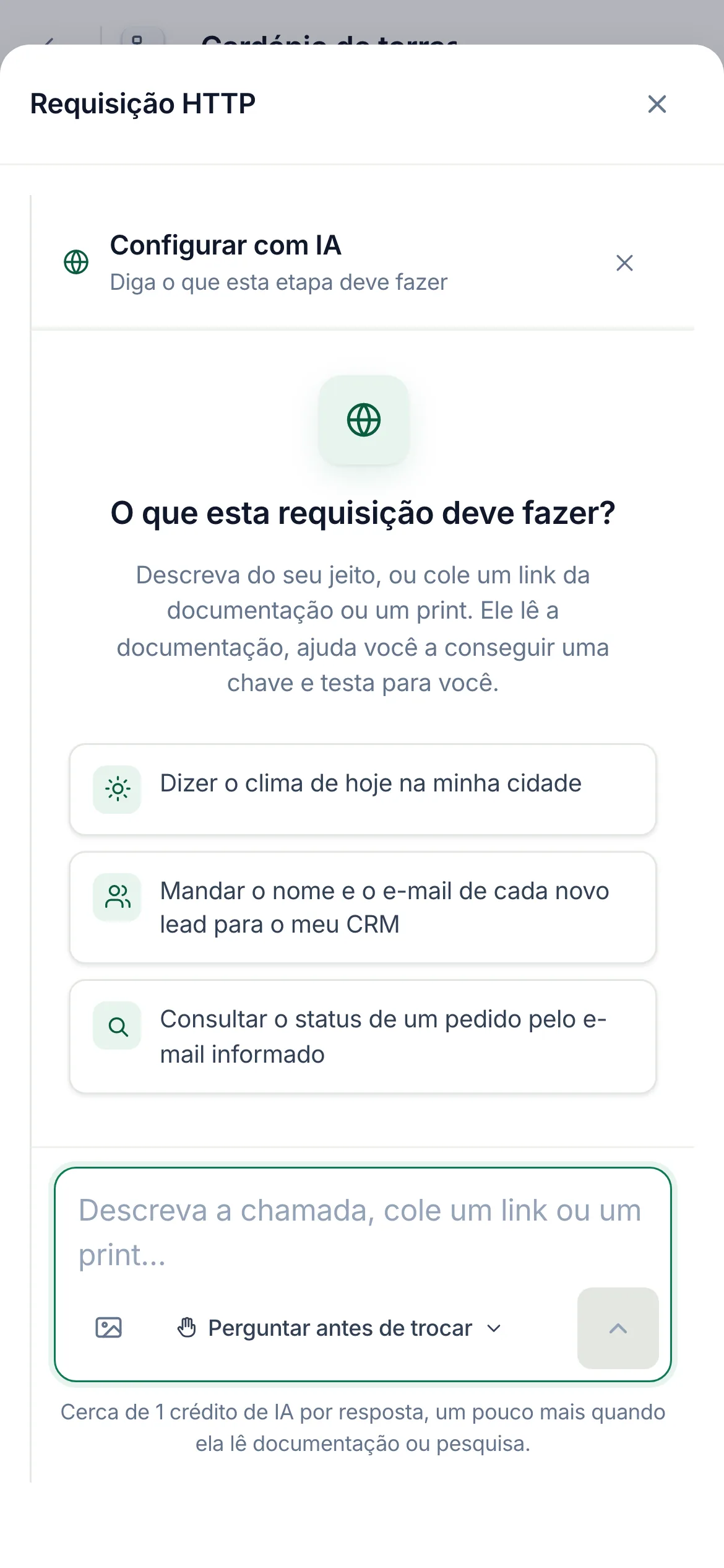 O mesmo em um celular.