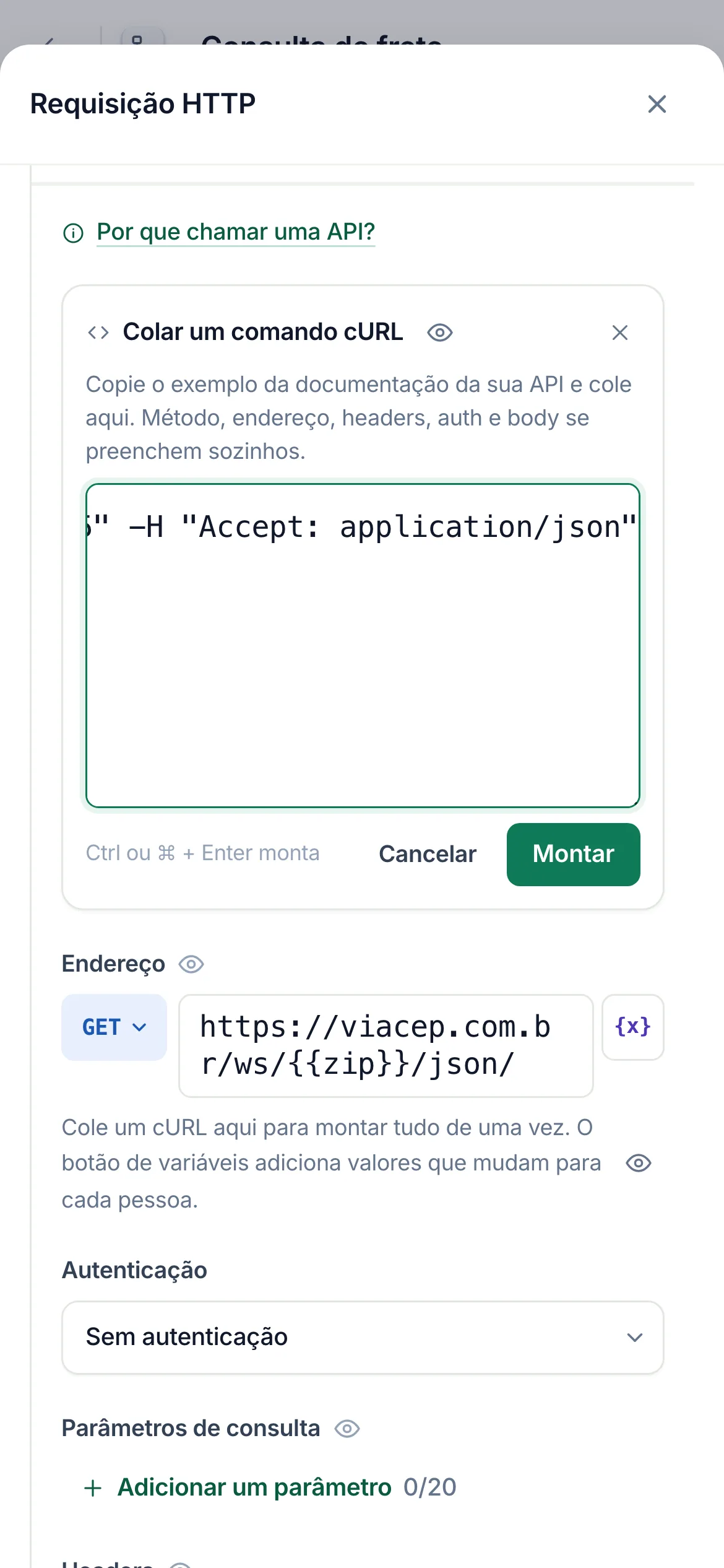 O mesmo em um celular.