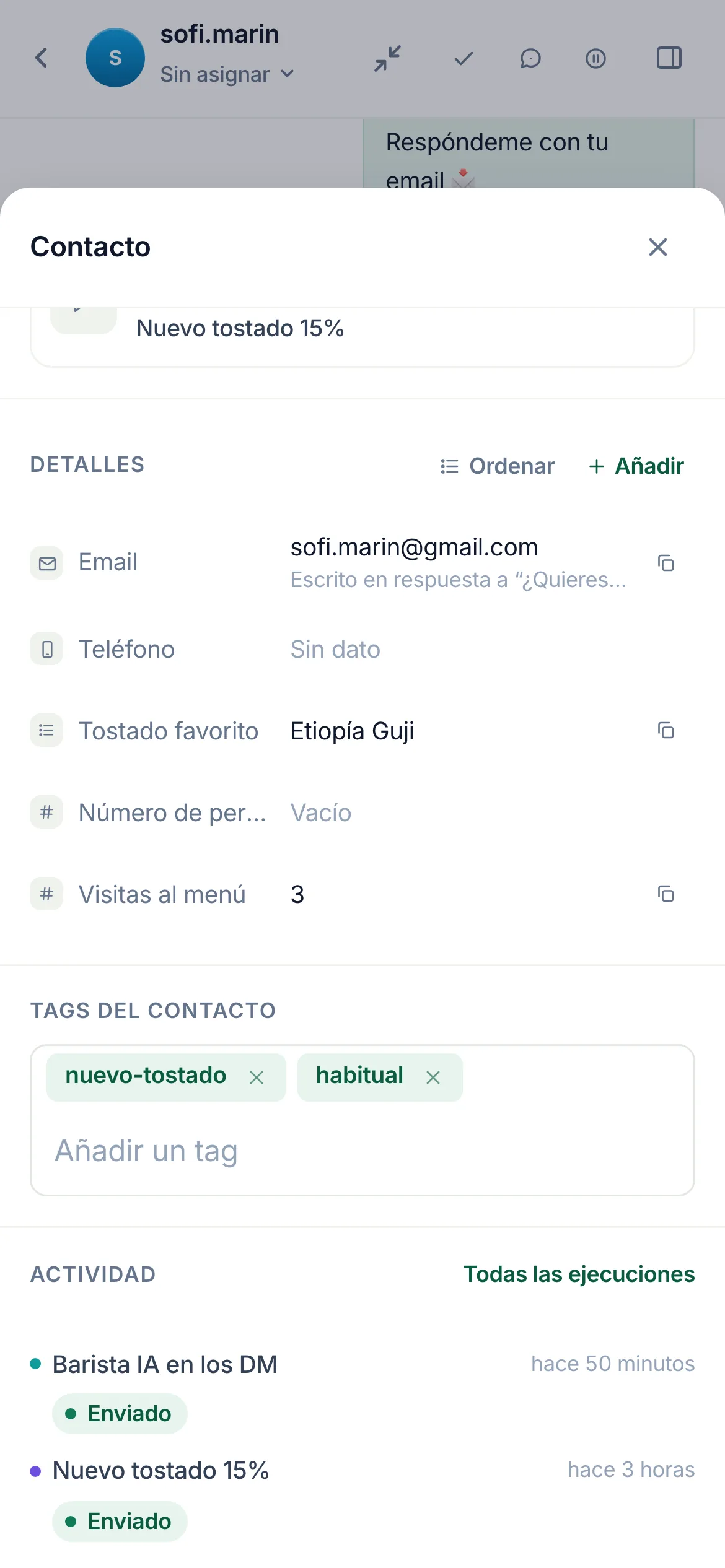 Lo mismo en un teléfono.