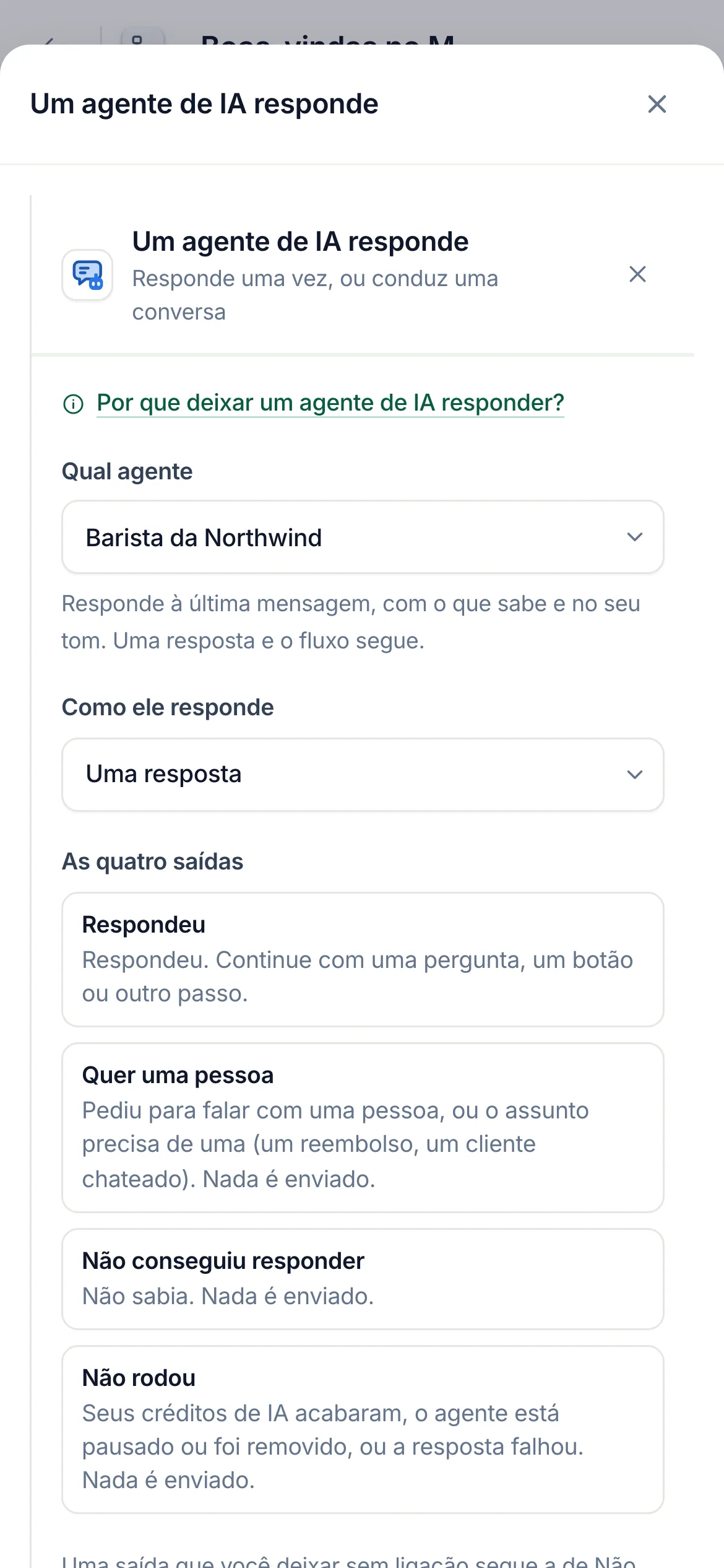 O mesmo em um celular.