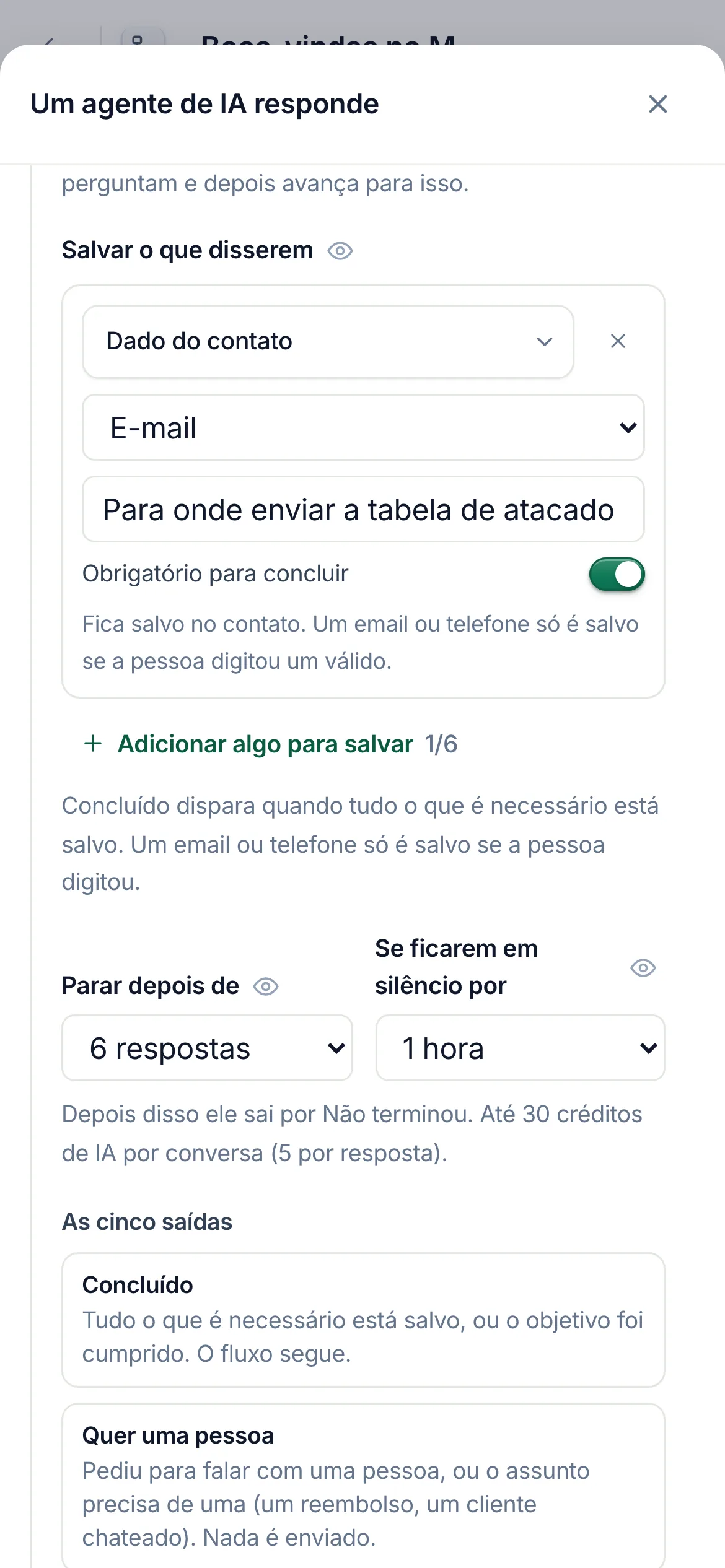 O mesmo em um celular.
