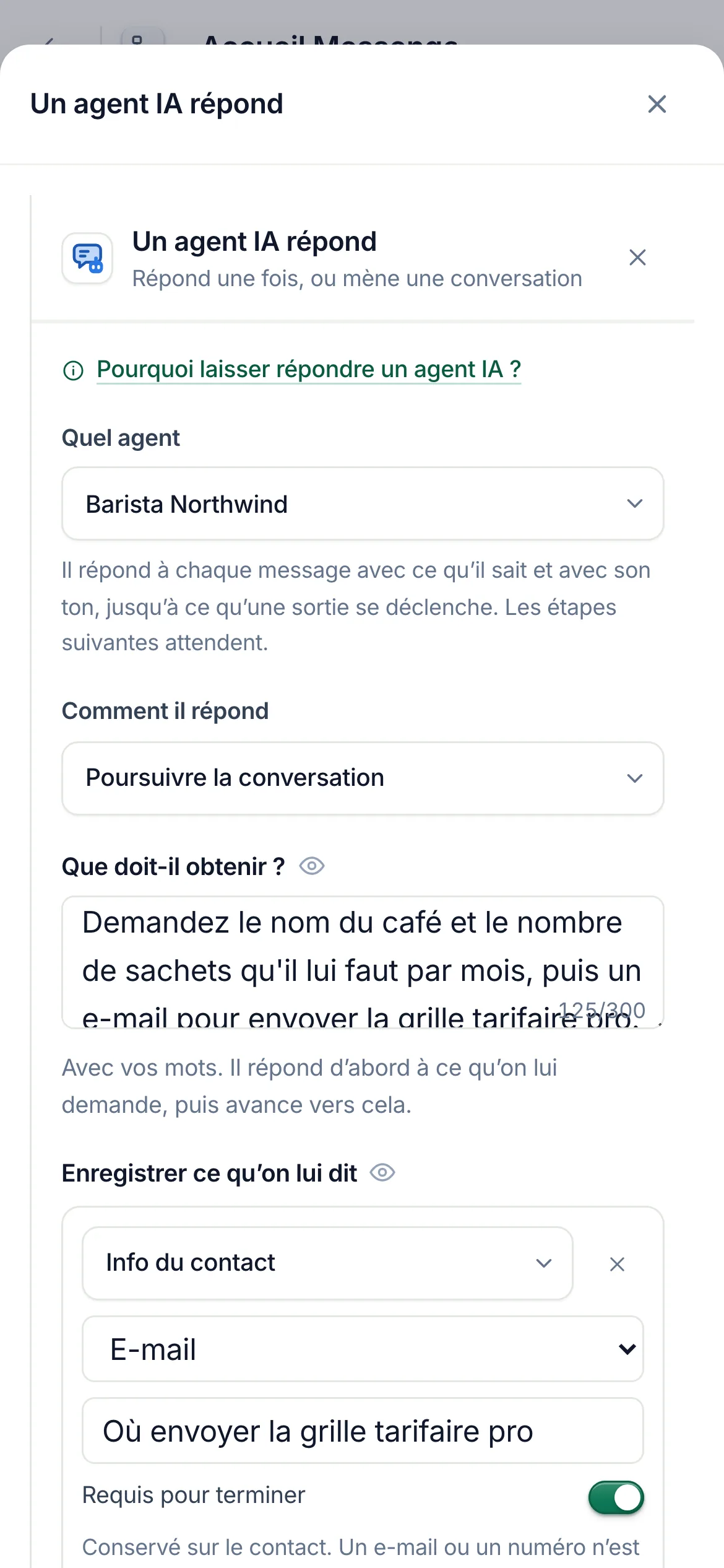 La même chose sur un téléphone.