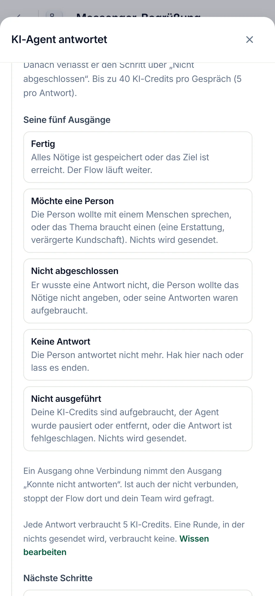 Dasselbe auf dem Handy.