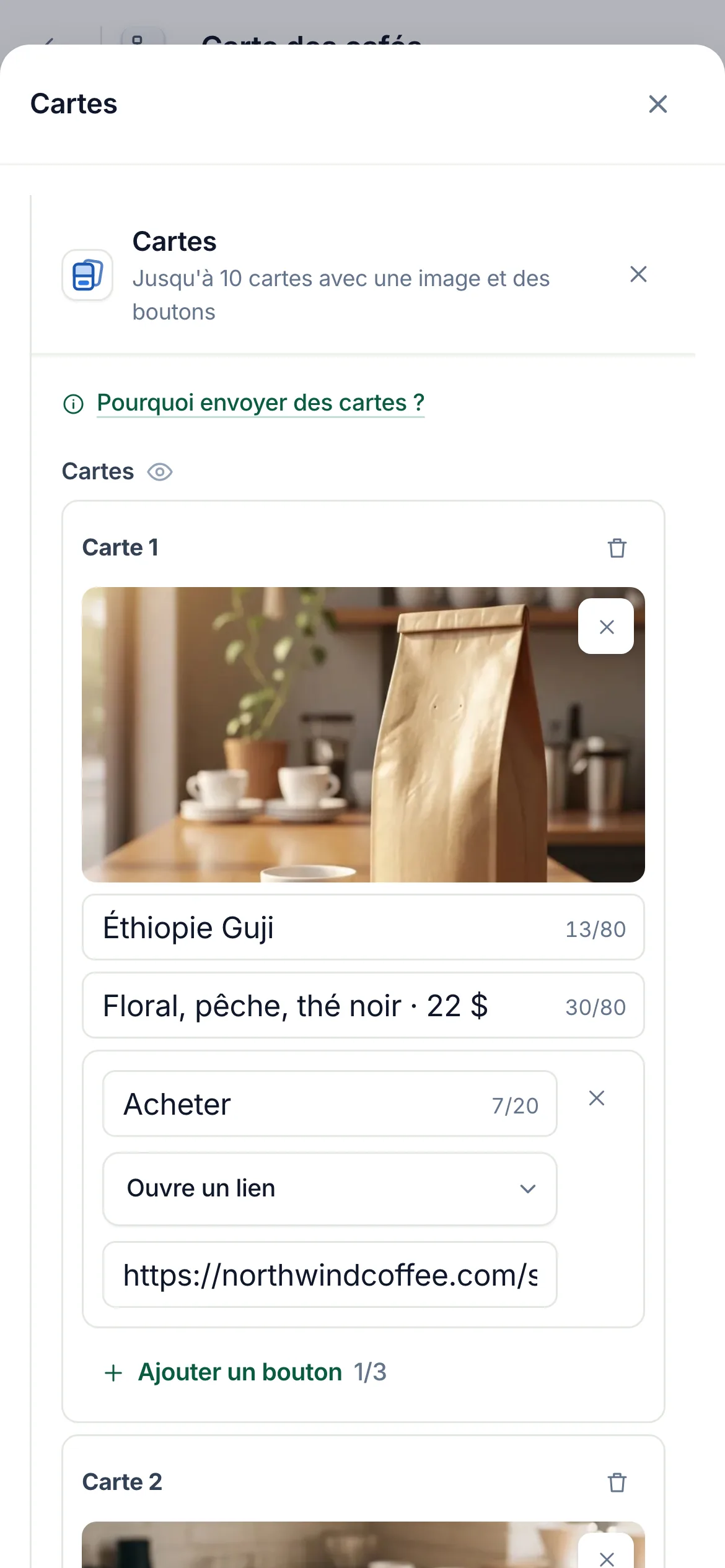 La même chose sur un téléphone.