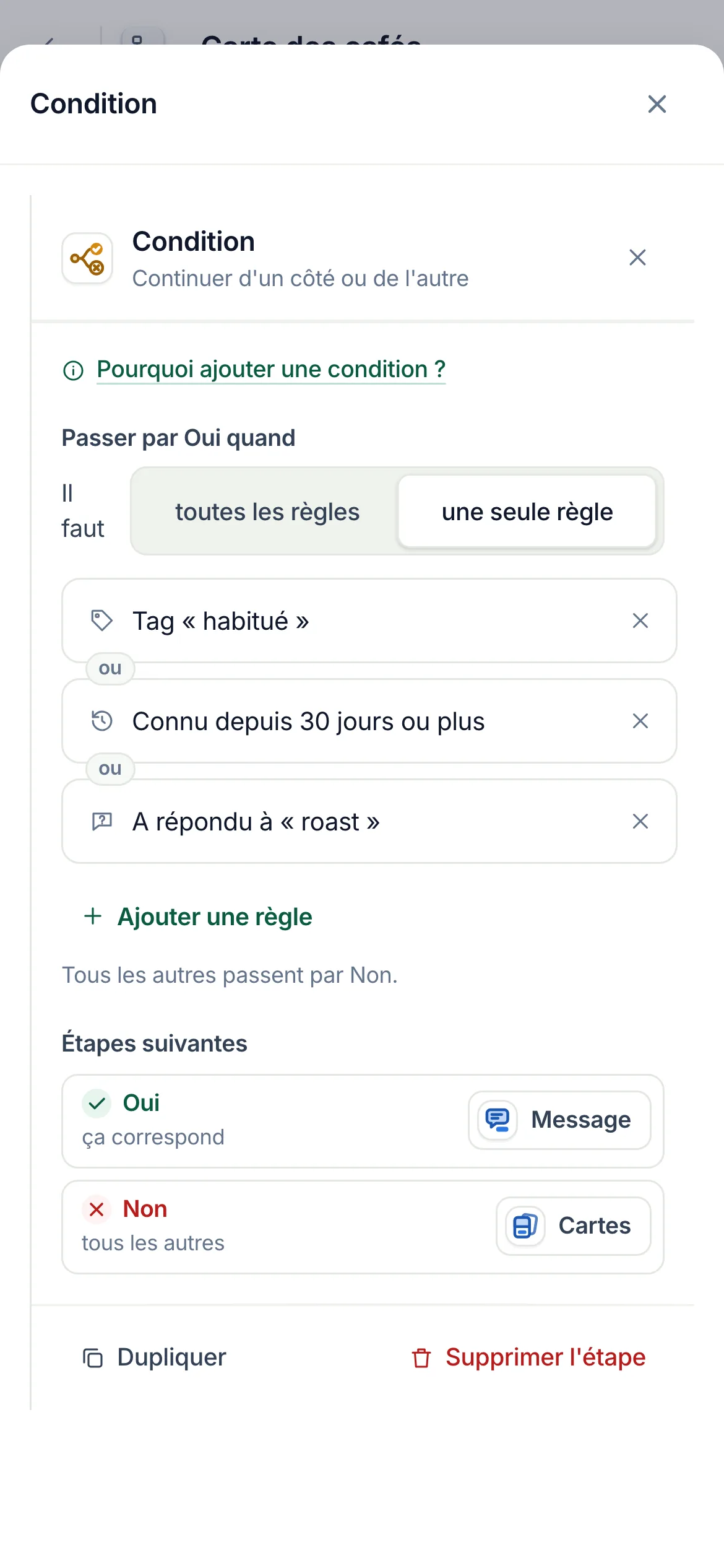La même chose sur un téléphone.
