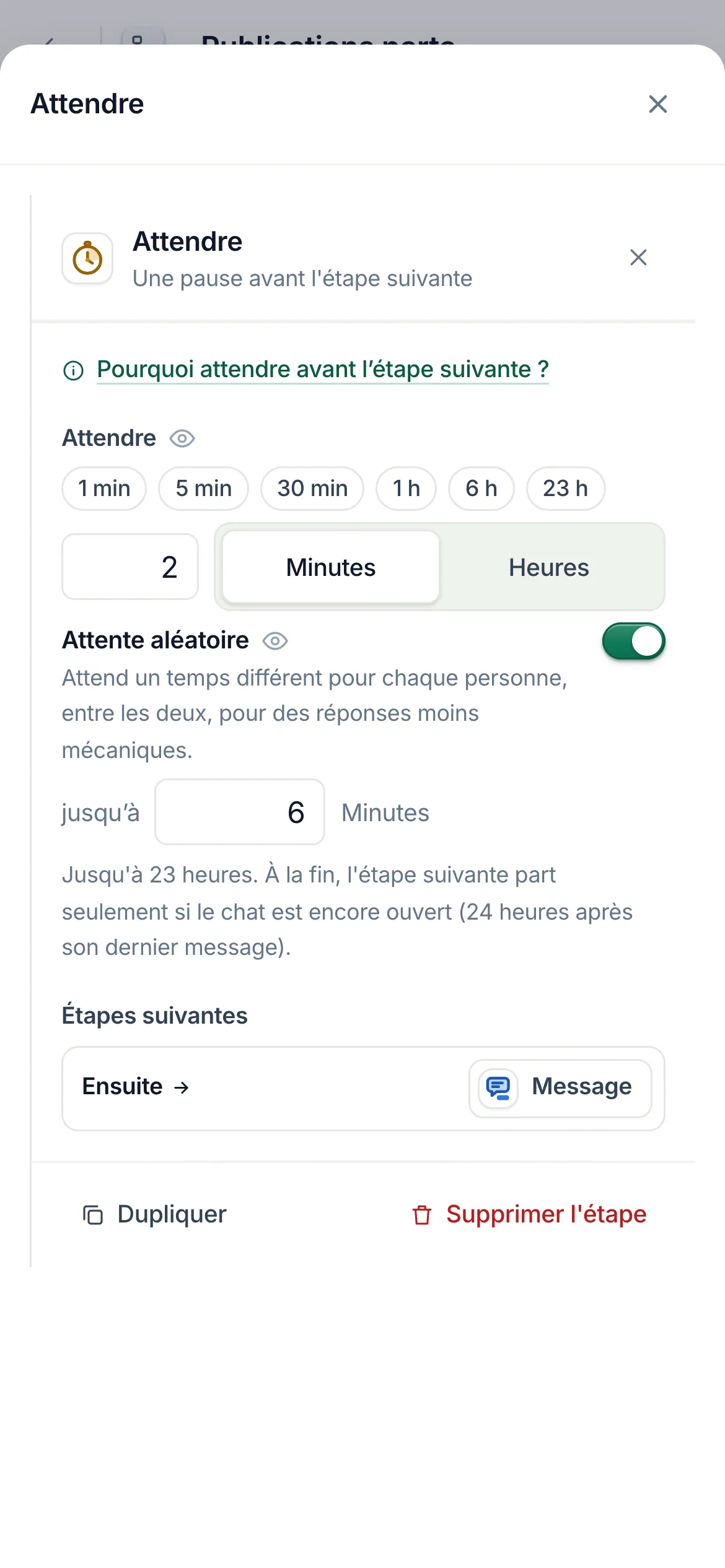 La même chose sur un téléphone.