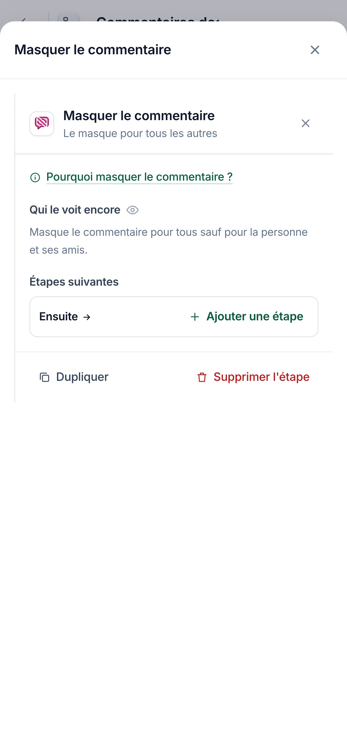 La même chose sur un téléphone.