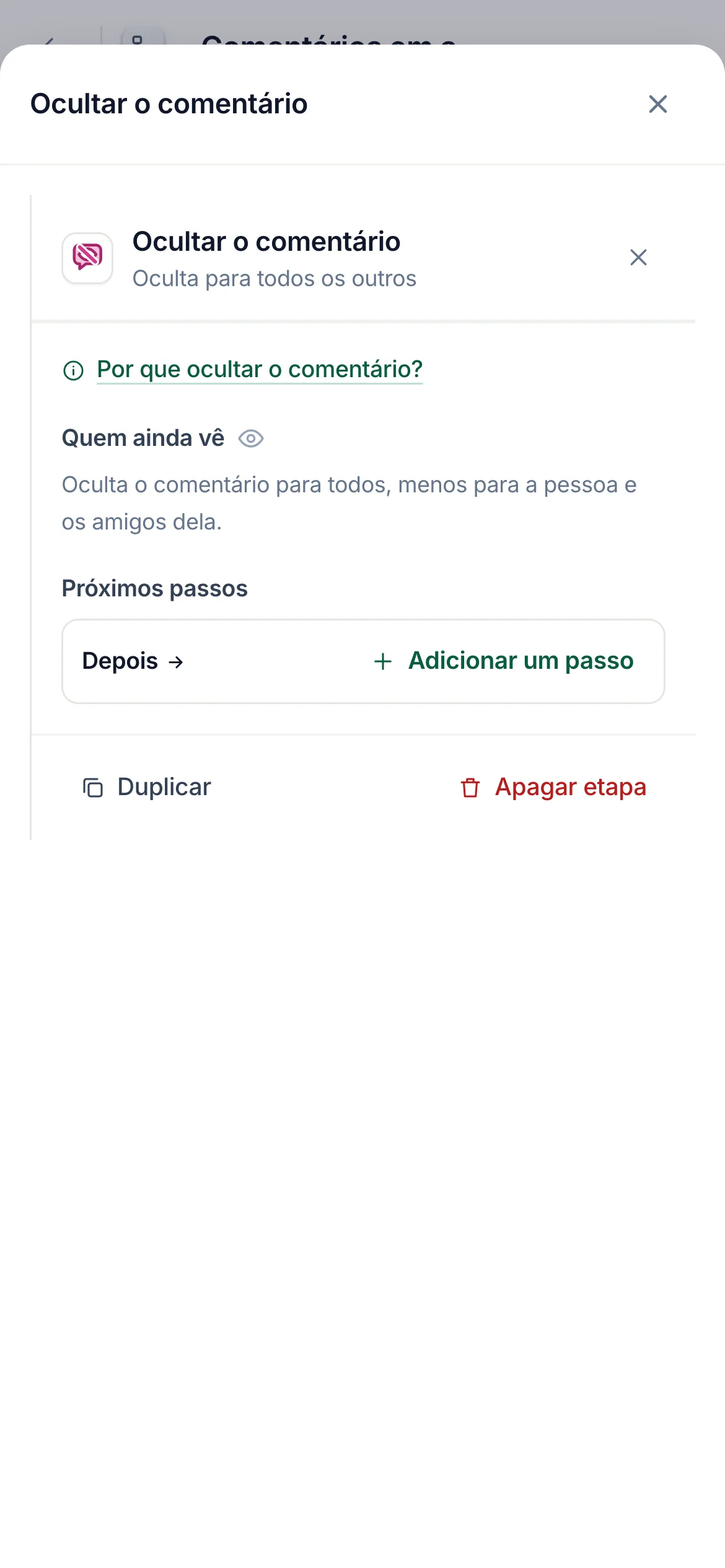 O mesmo em um celular.