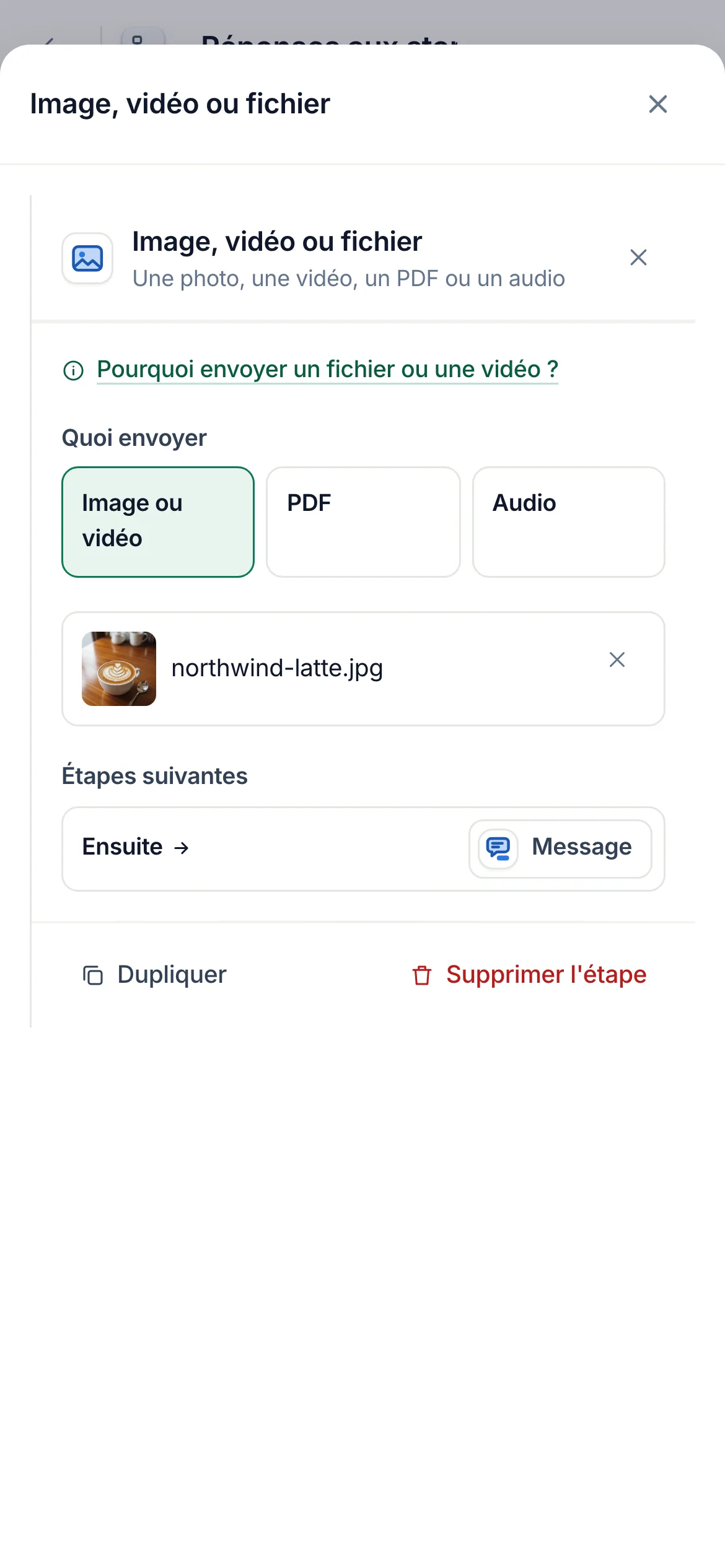 La même chose sur un téléphone.