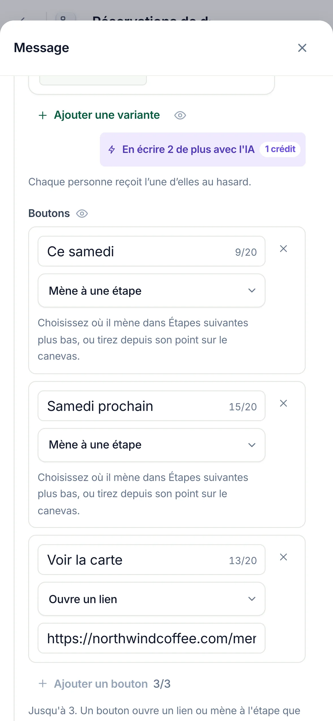 La même chose sur un téléphone.