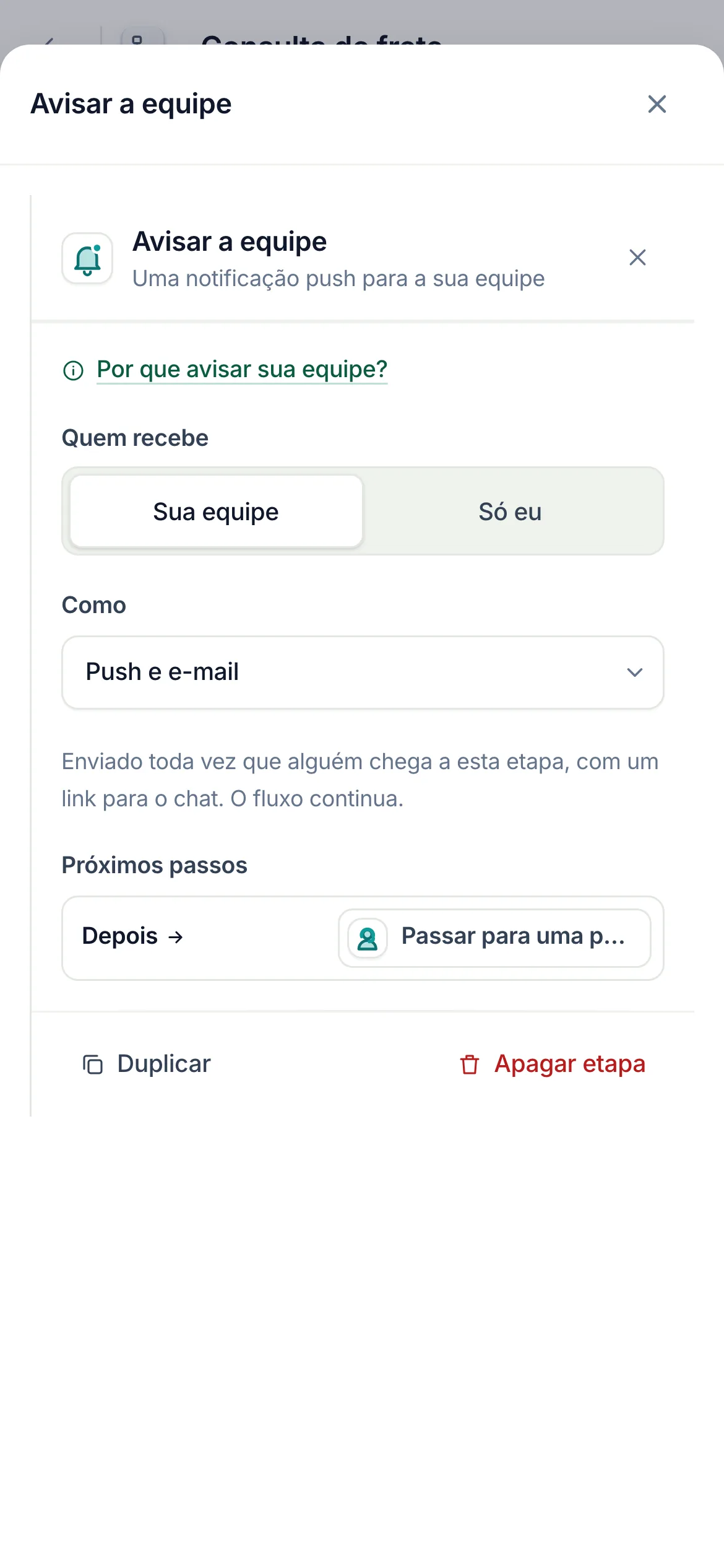 O mesmo em um celular.