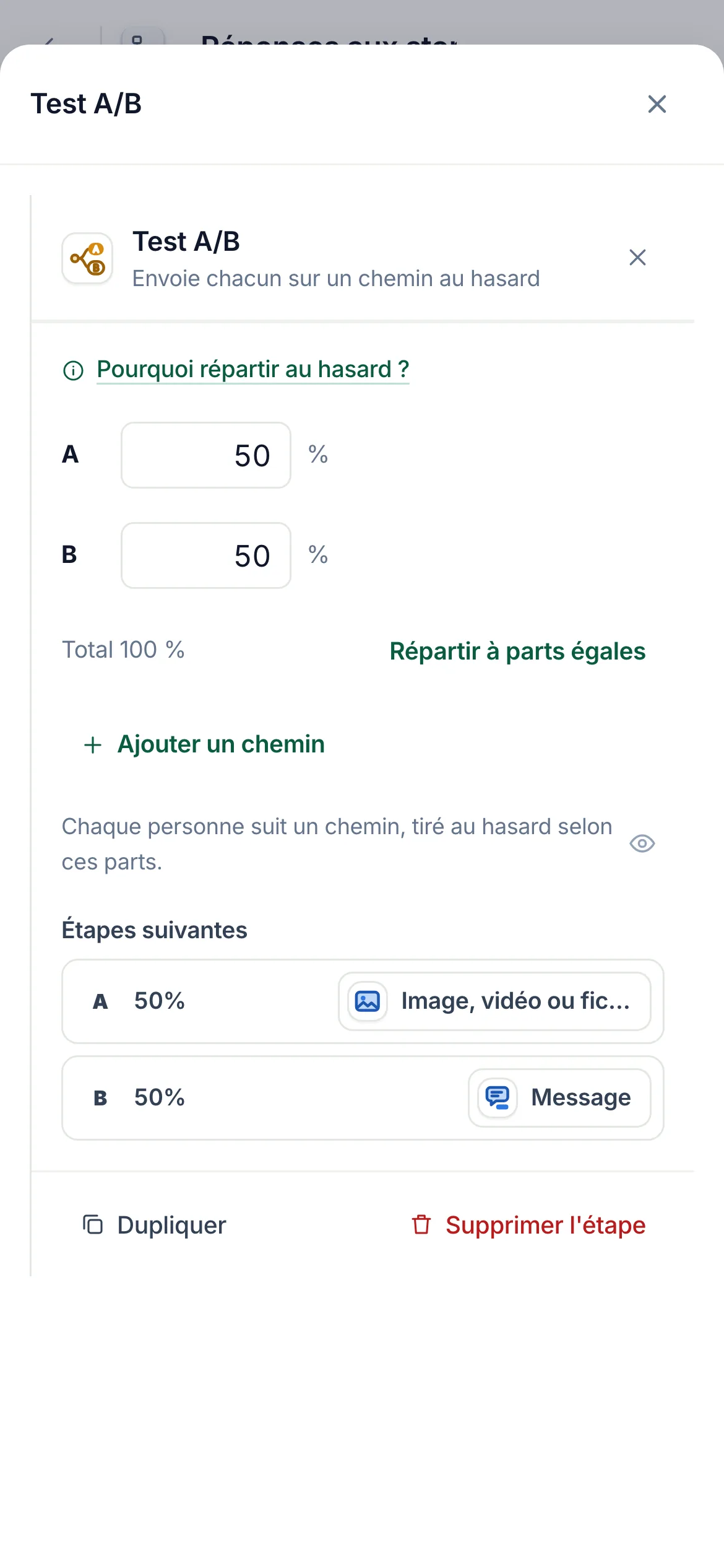 La même chose sur un téléphone.