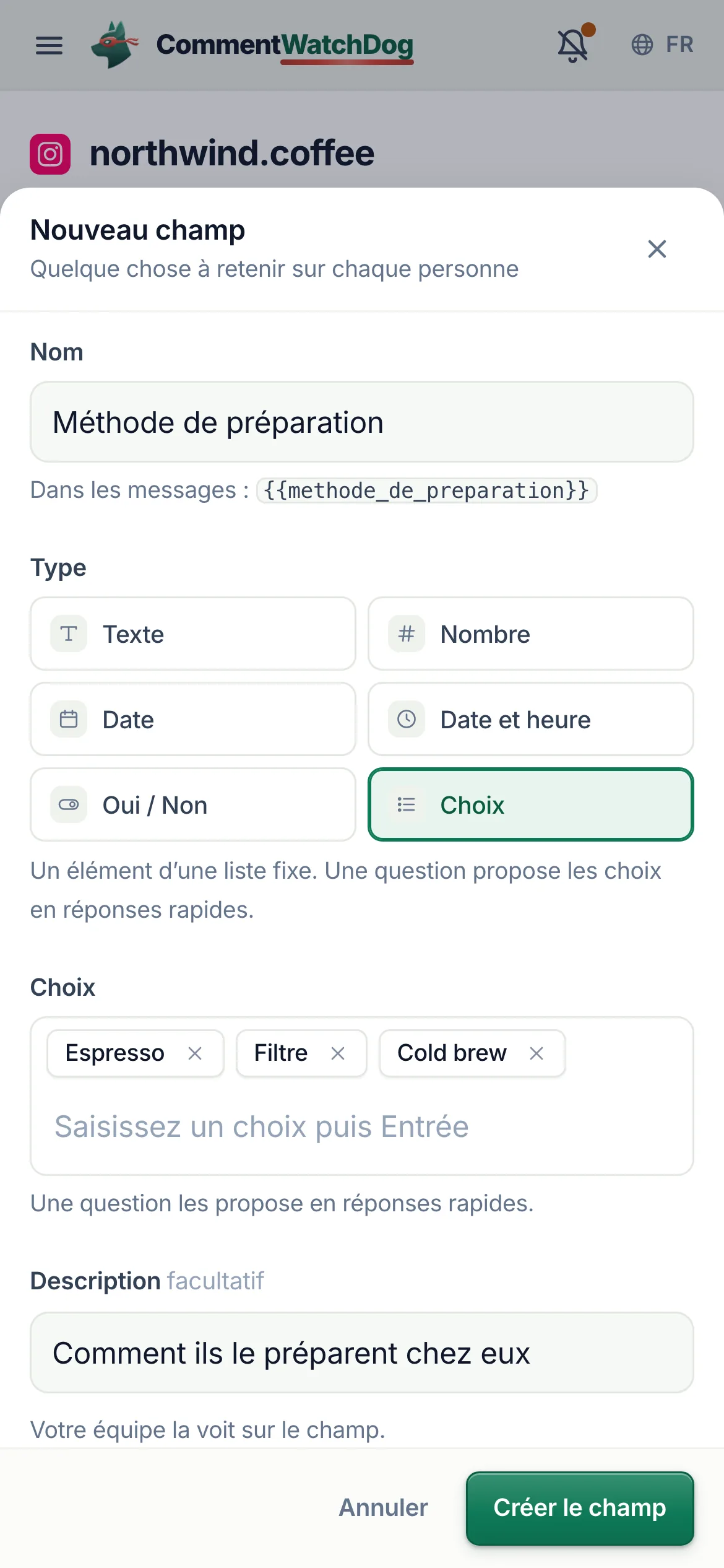 La même chose sur un téléphone.