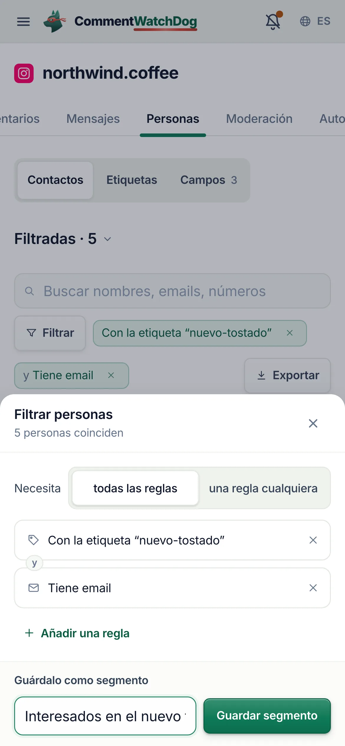 Lo mismo en un teléfono.